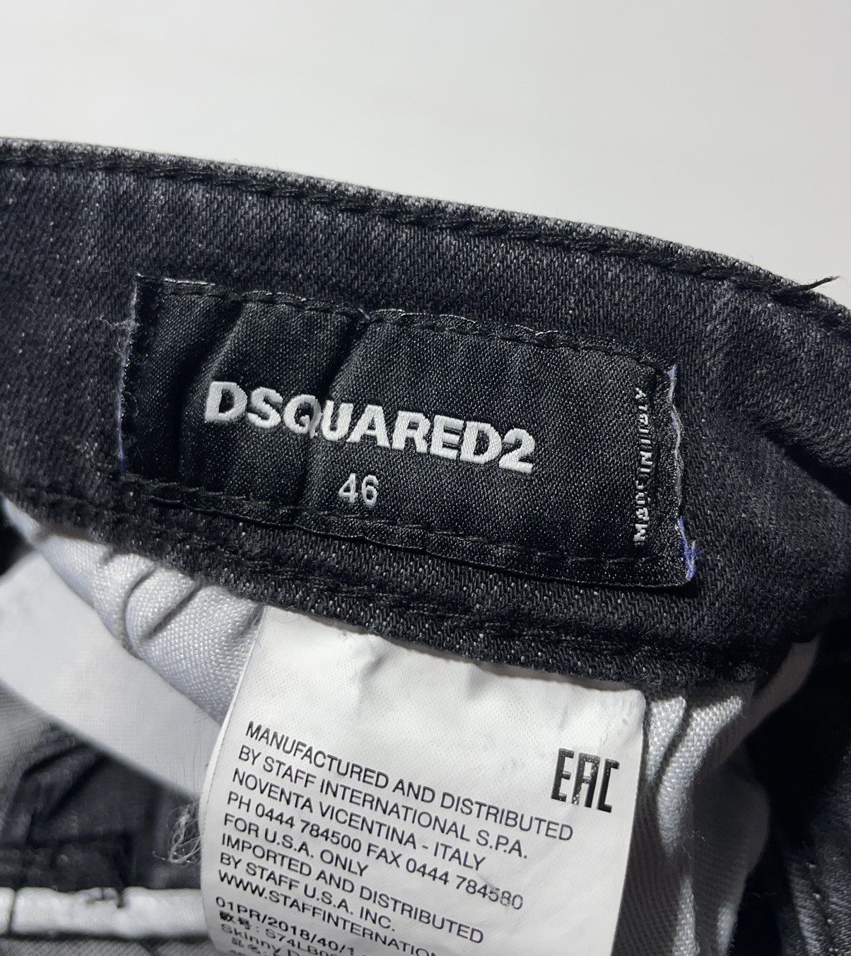 Dsquared2 Dsquared2 Skinny Dan Jean Punk Pants Size US 30 / EU 46 - 17 Thumbnail