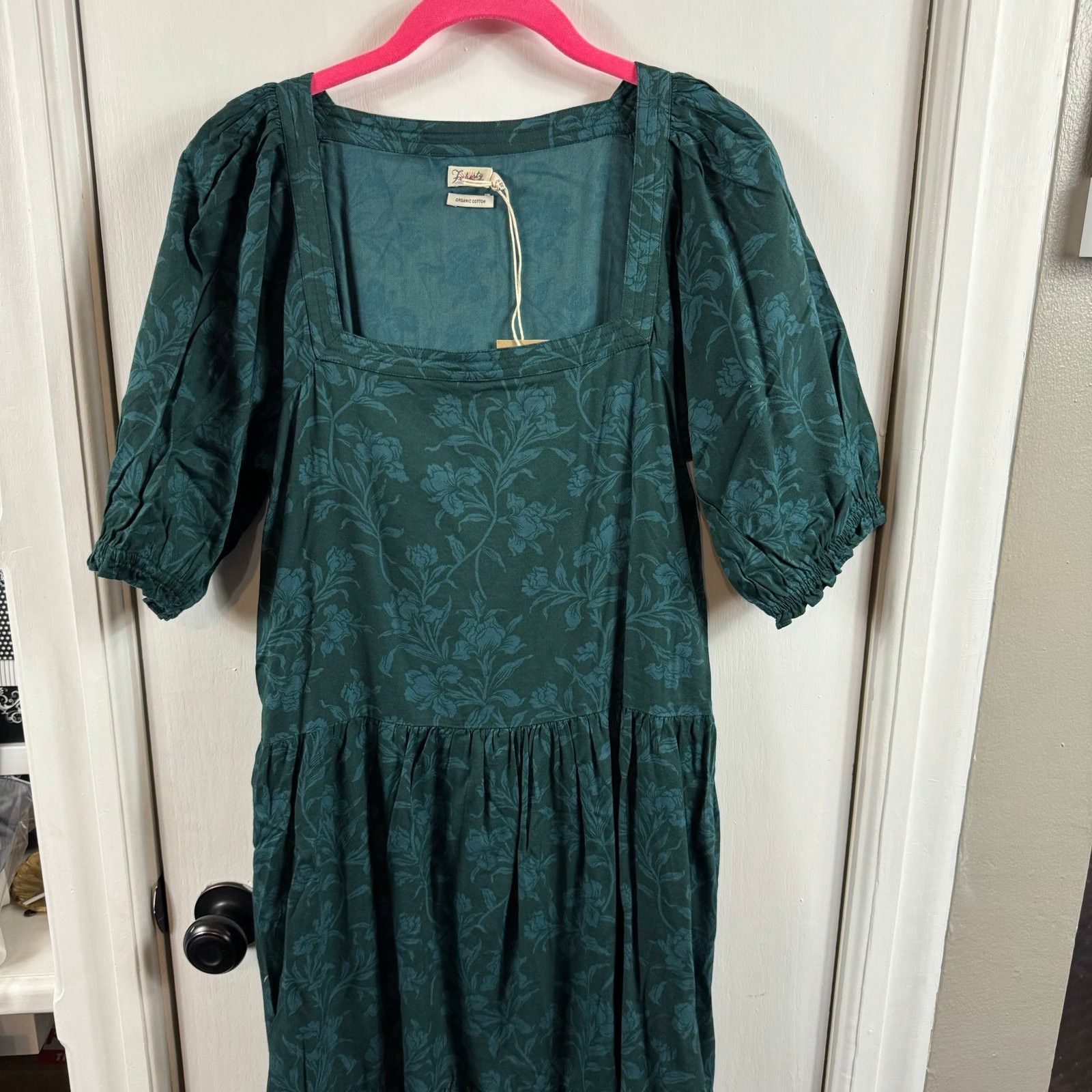 Faherty FAHERTY Somerset dress emerald chiyoda floral Size S / US 4 / IT 40 - 5 Thumbnail
