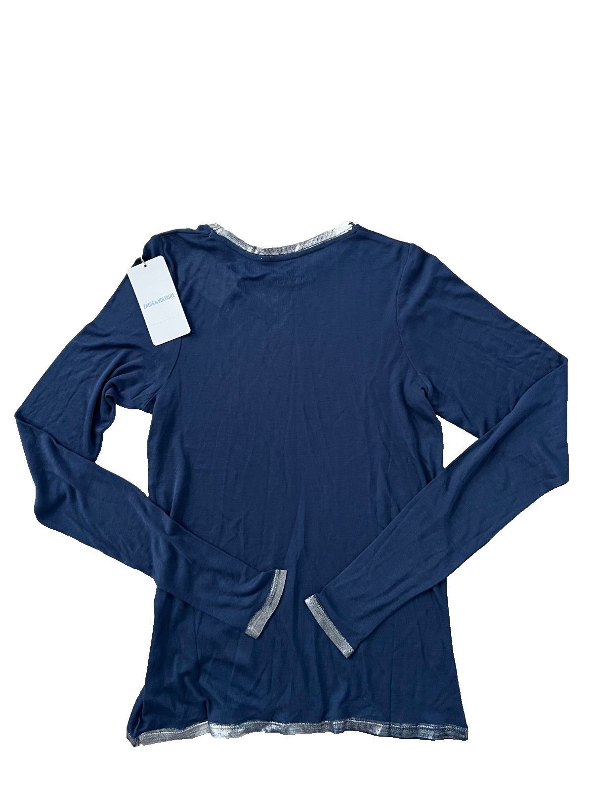 Zadig & Voltaire Zadig & Voltaire Willy Foil Top Pacifique Blue ( S ) Size S / US 4 / IT 40 - 6 Thumbnail