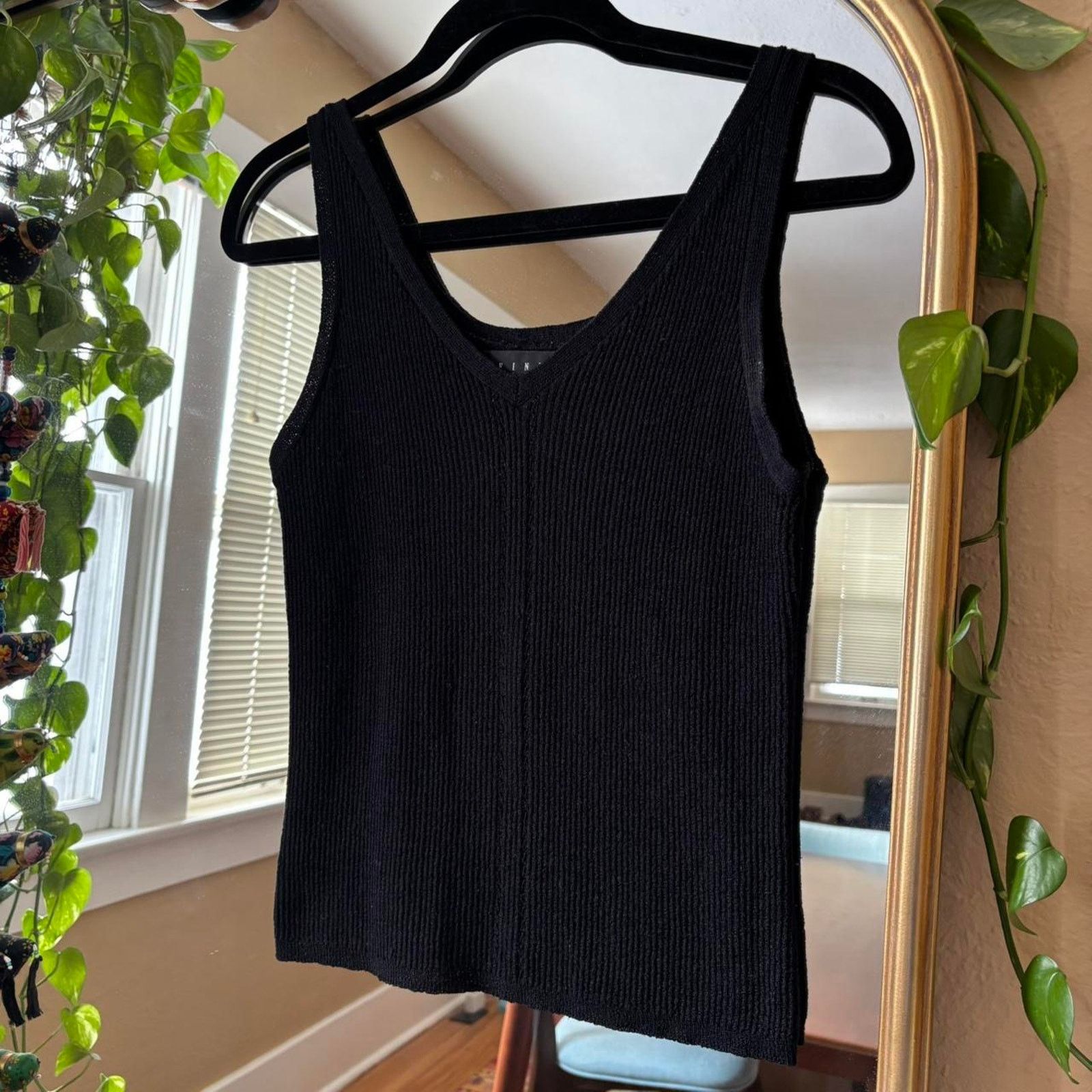Vintage Vintage Finity Studio Classic Black Tank Top Small 90s Y2K Size S / US 4 / IT 40 - 3 Thumbnail