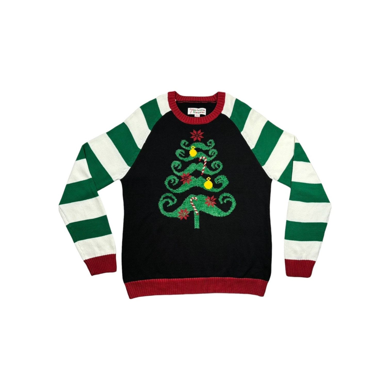 Other Ugly Christmas Sweater Striped Long Sleeve Women XL Holiday Size XL / US 12-14 / IT 48-50 - 1 Thumbnail