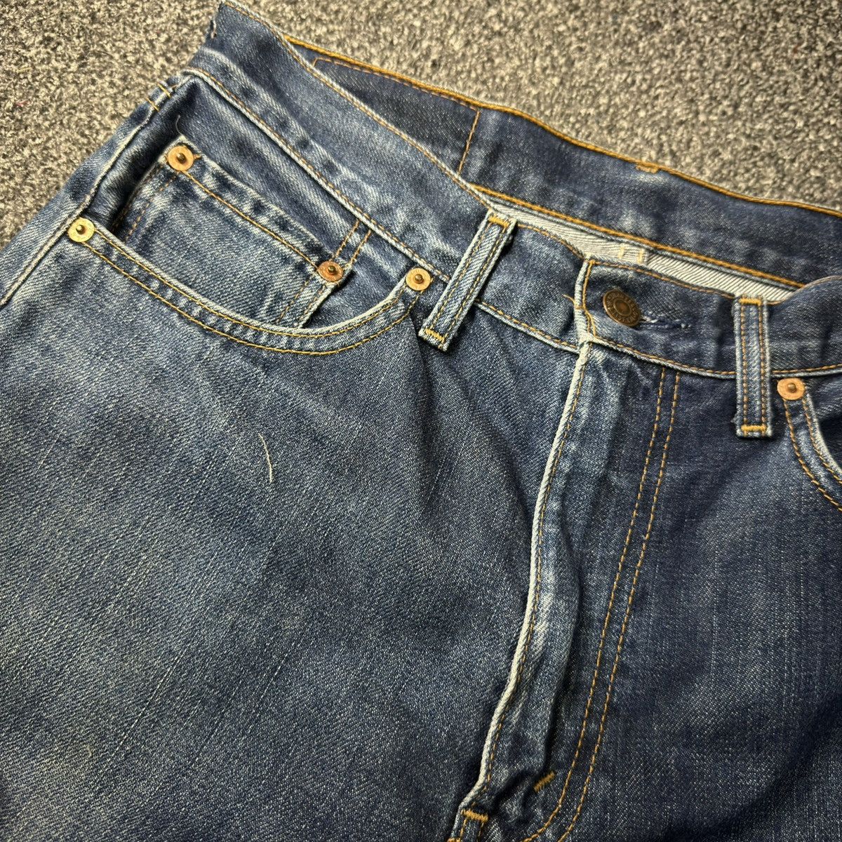 Levi's Vintage Clothing 🔥🇯🇵 Vintage 90s Levis 512 Distressed Flared Baggy Denim Jeans Size US 31 - 13 Thumbnail