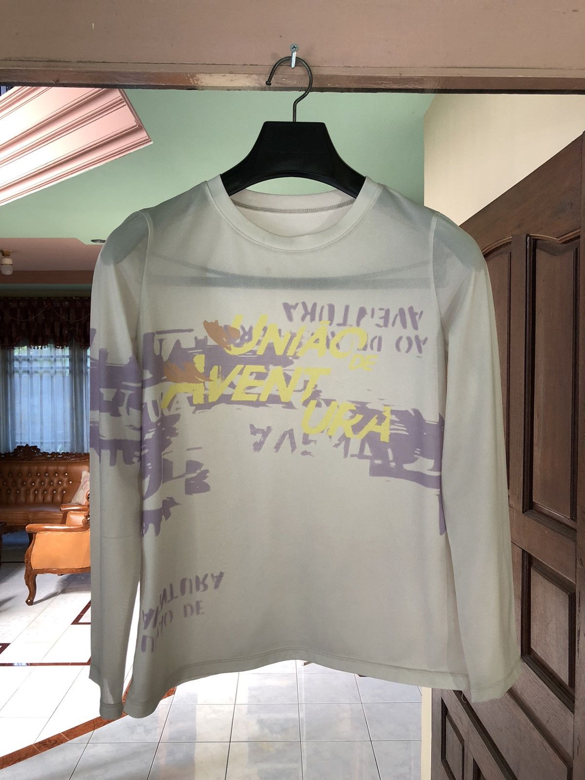 Vintage Uniao De Aventura Japanese Poem Style Long Sleeve Tshirt Size M / US 6-8 / IT 42-44 - 1 Thumbnail