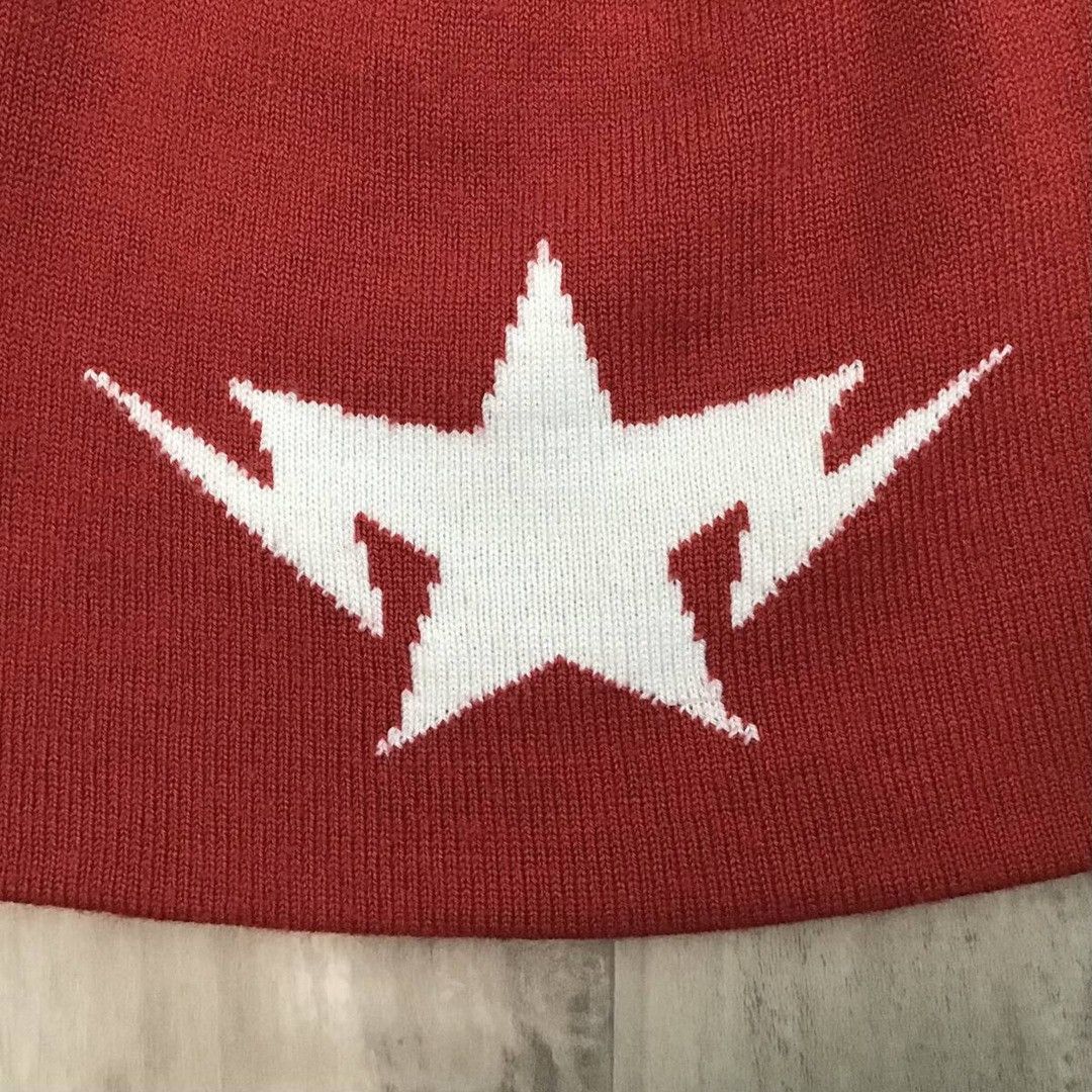 Bape BAPE Red TWINSTA logo beanie knit cap a bathing ape BAPE STA Size ONE SIZE - 2 Thumbnail