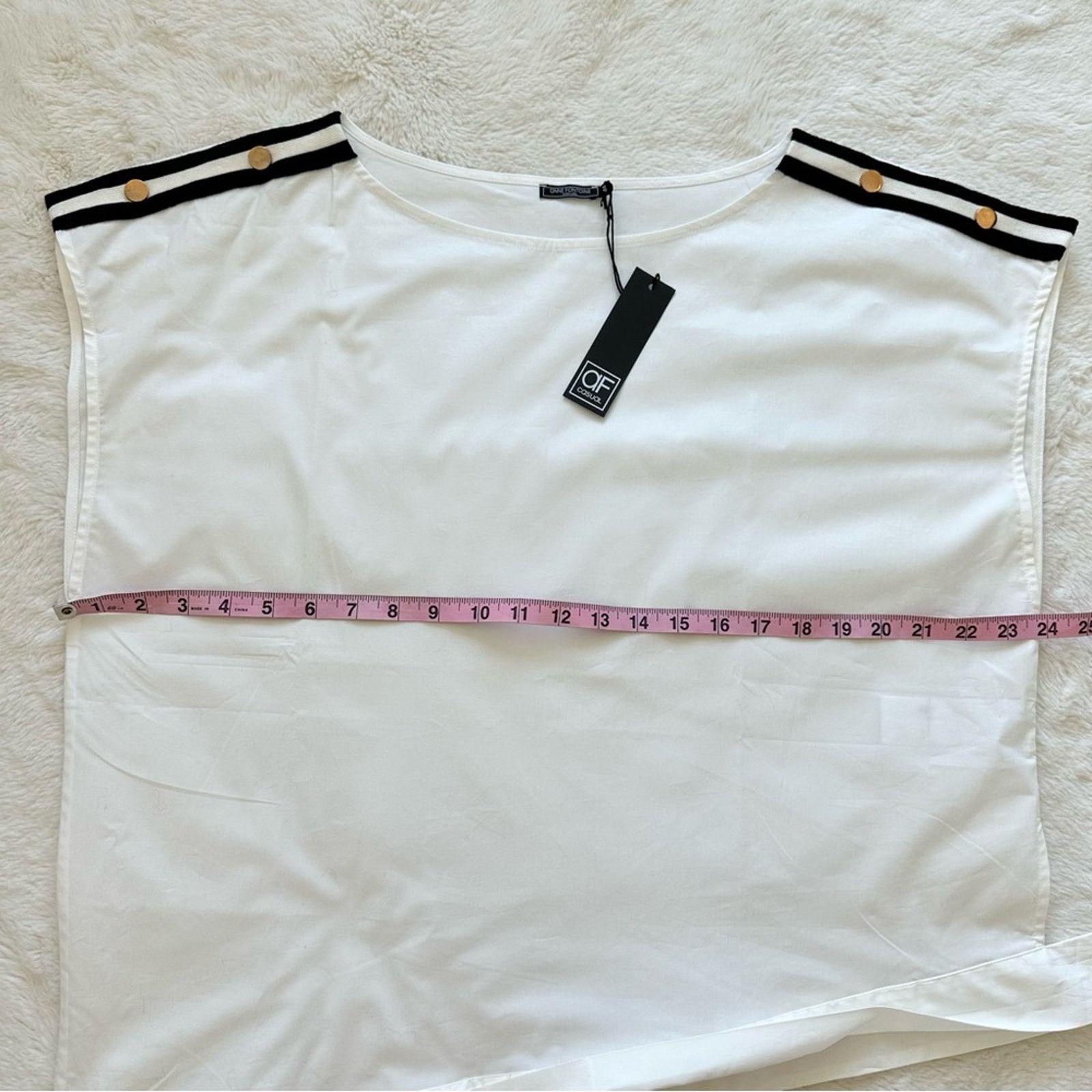 Other NWT!!! Anna Fontaine womenblouse size 44FR or XL Retail 295$ Size XL / US 12-14 / IT 48-50 - 8 Thumbnail