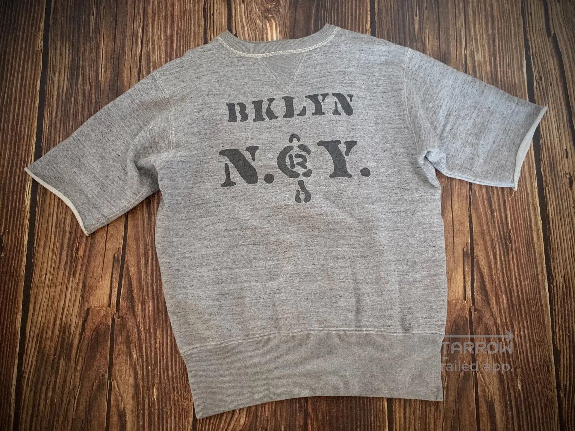 Freewheelers gray short sleeve sweatshirt with print. Size US M / EU 48-50 / 2 - 2 Thumbnail