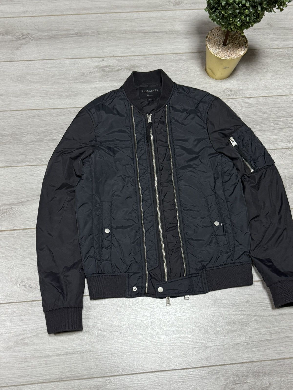 Allsaints Allsaints braddock bomber nylon jacket double zip Size US S / EU 44-46 / 1 - 3 Thumbnail