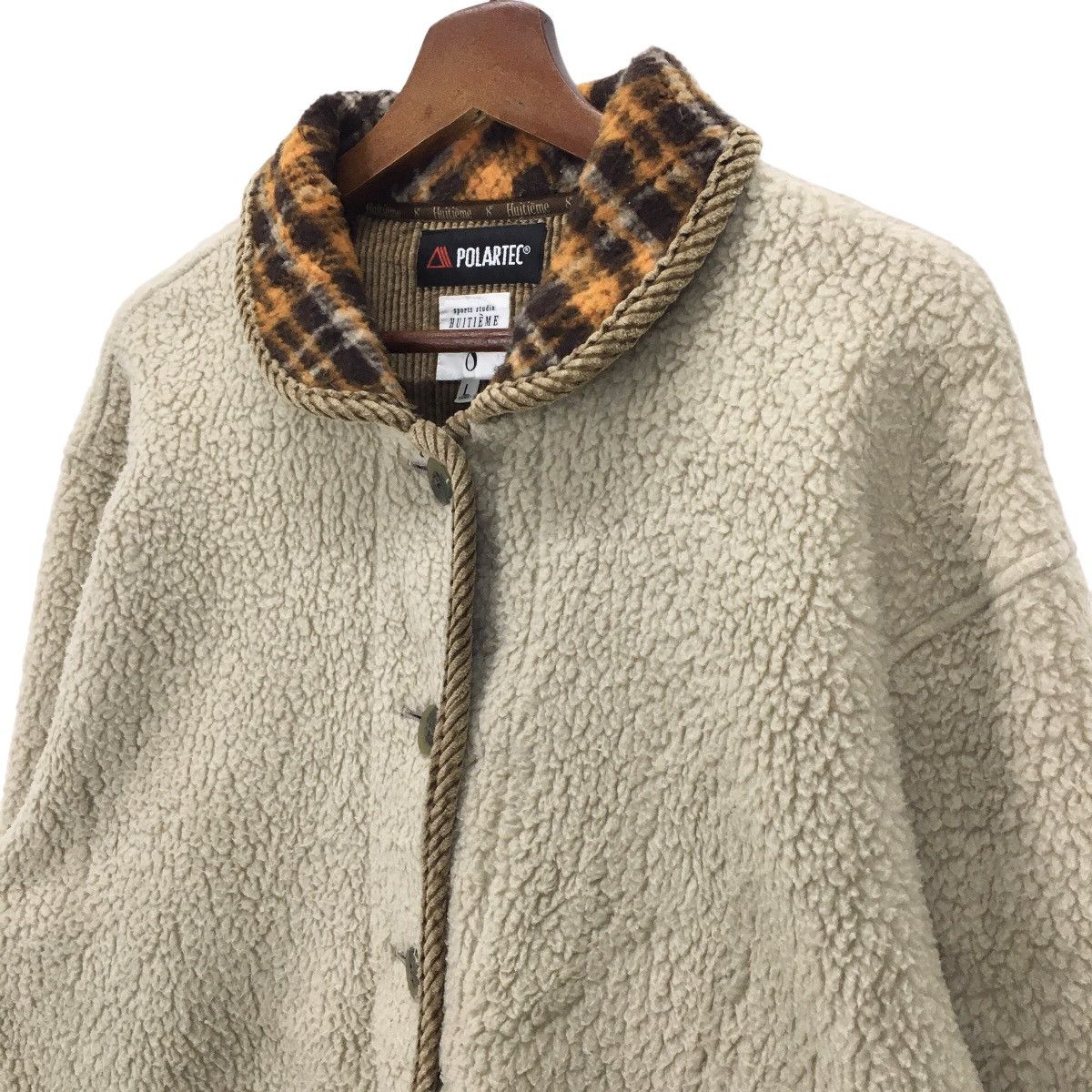 Japanese Brand × Other × Polartec = Studio 8e Huitième X Polartec Button Up Fleece Jacket Size L / US 10 / IT 46 - 3 Thumbnail