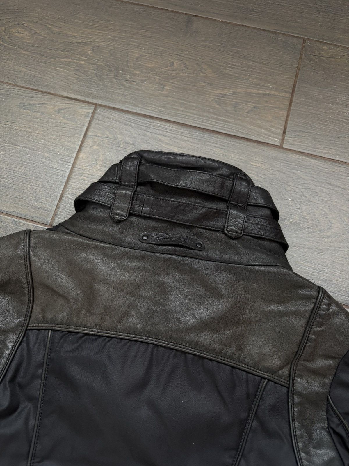 Diesel Rare Diesel Leather Belted Biker Avant Garde Jacket sz L Size L / US 10 / IT 46 - 18 Thumbnail