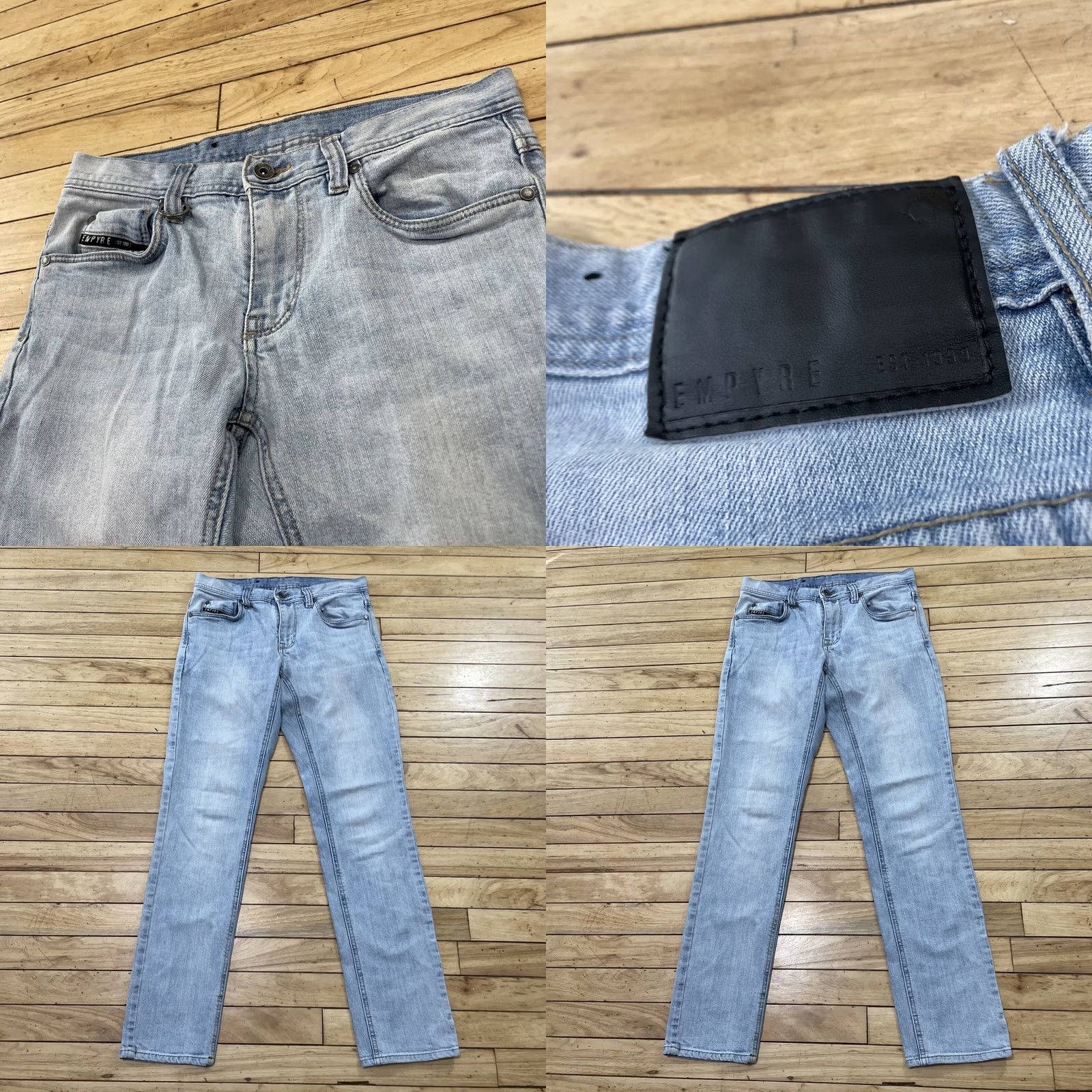 Empyre VINTAGE EMPYRE Jeans Men 30 Light Blue Y2K Streetwear Metal Logo Pocket Denim 30x29 Size US 30 / EU 46 - 10 Thumbnail