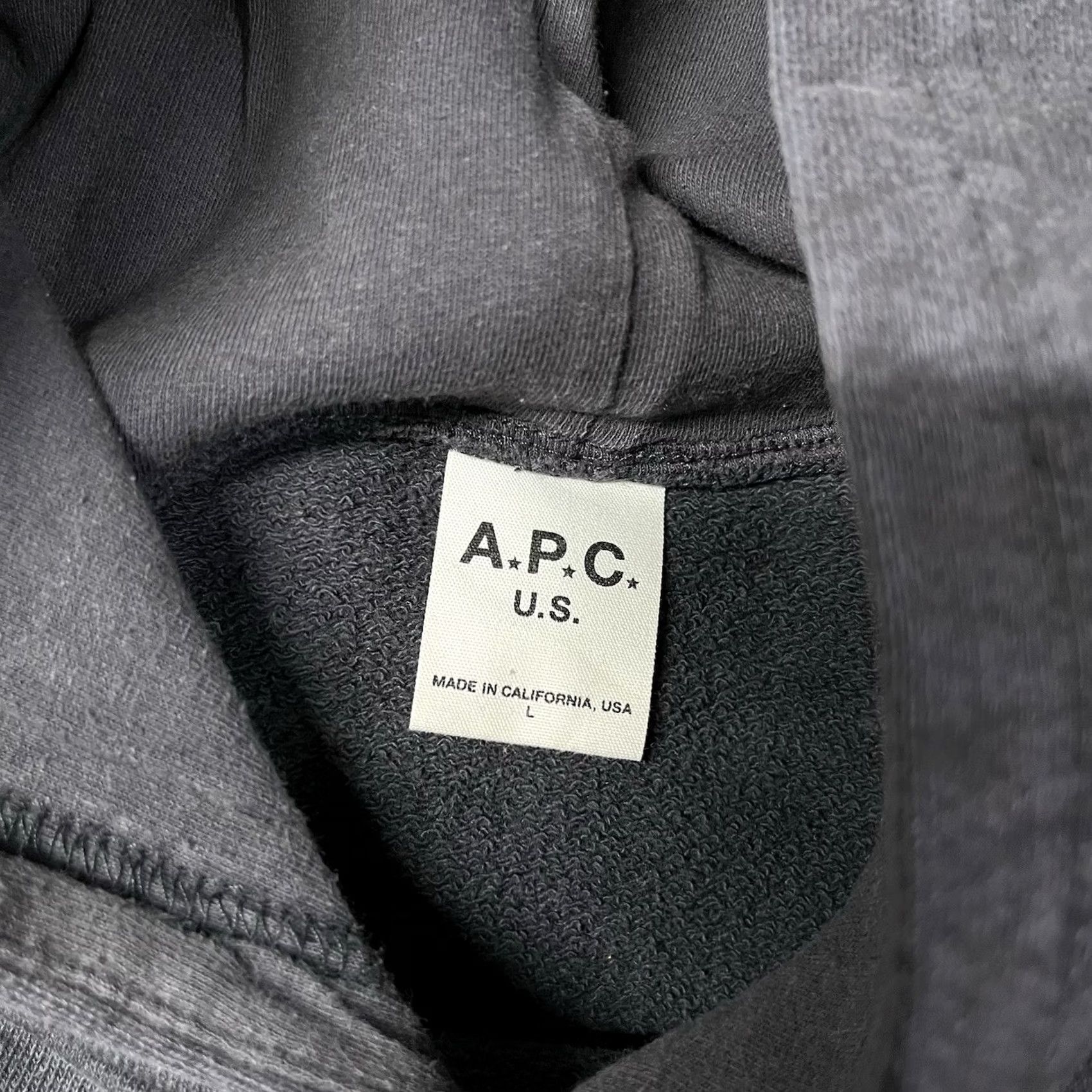 A.P.C. A.P.C. Hoodie Mens L Wayne Faded Sweatshirt Made USA Streetwear Size US L / EU 52-54 / 3 - 4 Thumbnail