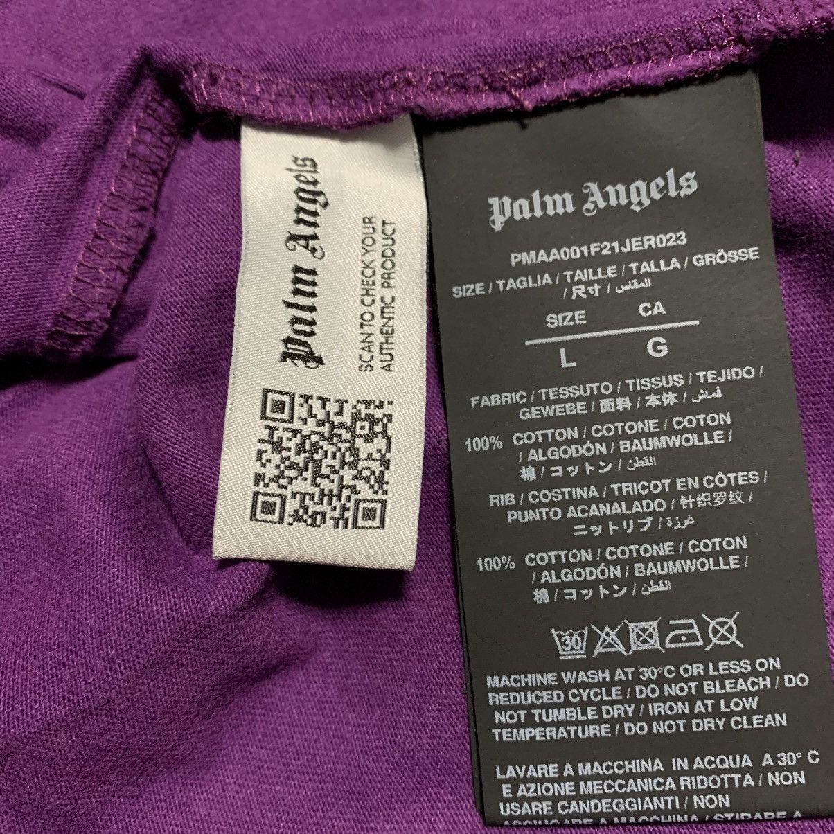 Palm Angels Palm Angels Large Classic Bear Purple Tee Size US L / EU 52-54 / 3 - 6 Thumbnail