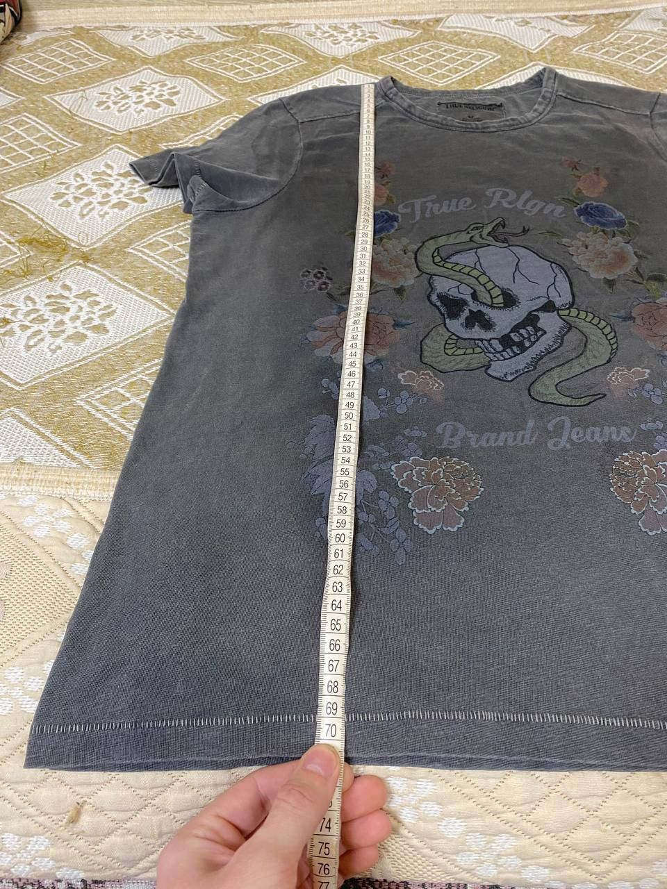 True Religion 🔥 True Religion Skull T Shirt Y2K Affliction Ed Hardy Point Size US M / EU 48-50 / 2 - 9 Thumbnail