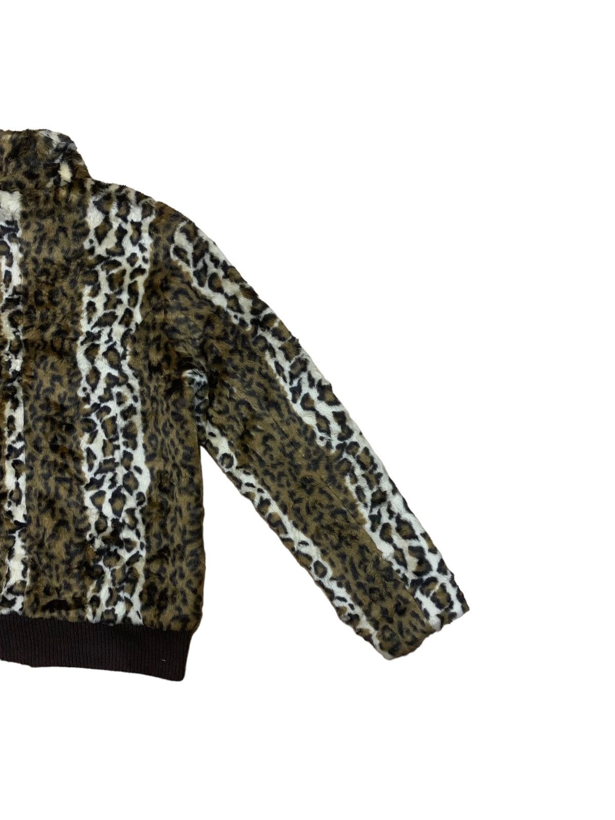 If Six Was Nine × Japanese Brand × Le Grande Bleu (L.G.B.) Vintage Rapua Apollo Fiber Leopord Fleece Fur Jacket Size US M / EU 48-50 / 2 - 9 Thumbnail