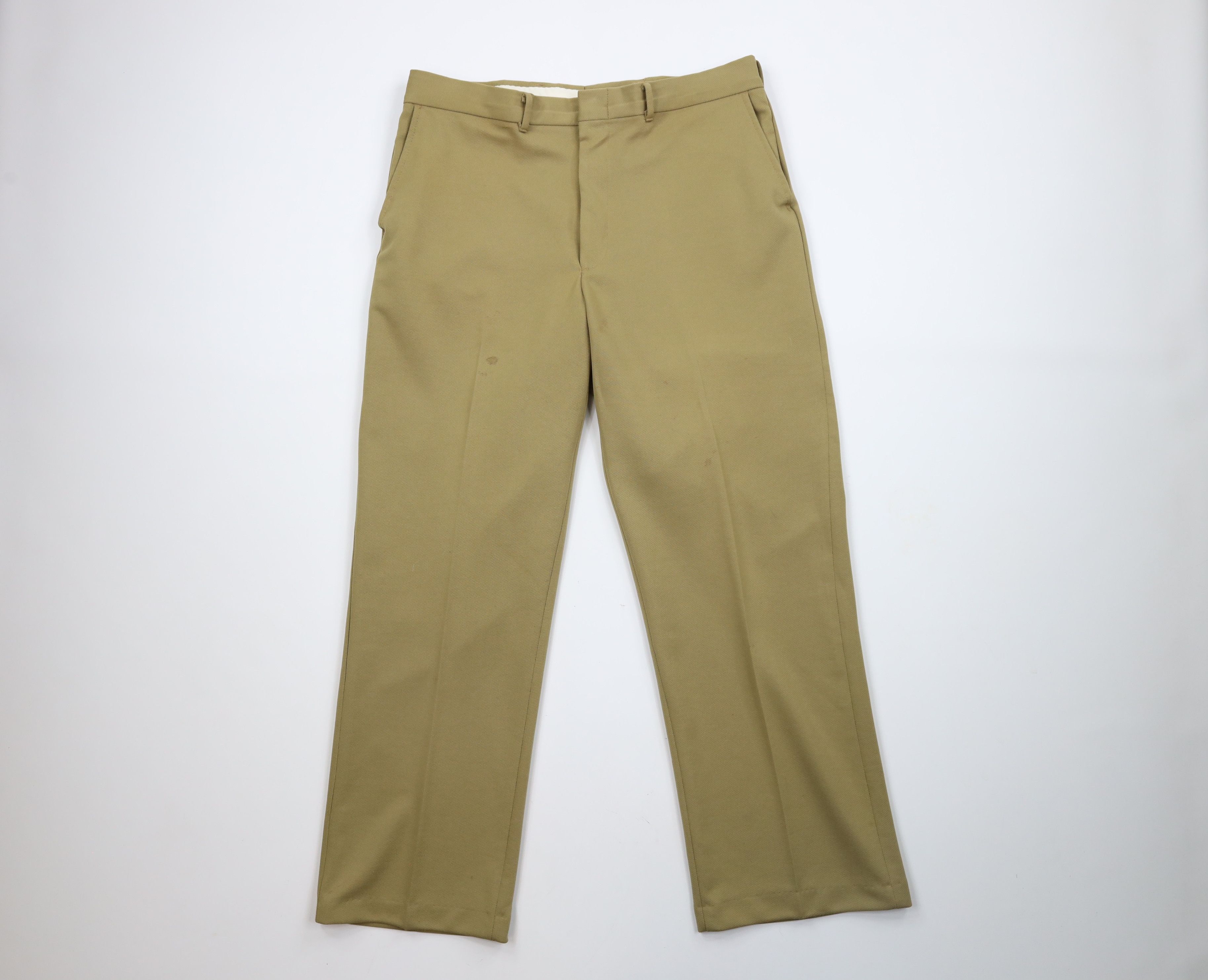 Vintage Vintage 70s Streetwear Wide Leg Bell Bottoms Chino Pants Size US 34 / EU 50 - 1 Thumbnail