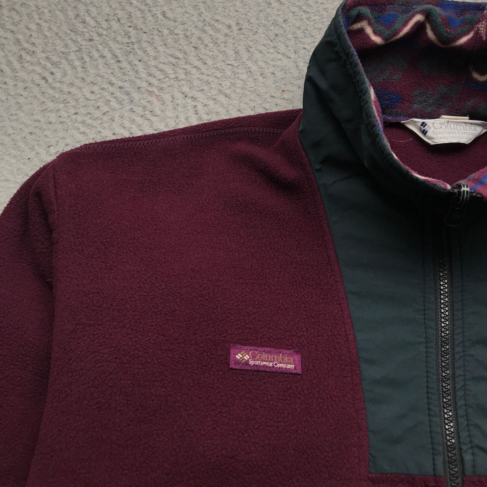 Columbia Vintage Columbia Sportswear Jacket Men XL Embroidered Maroon Size US XL / EU 56 / 4 - 7 Thumbnail