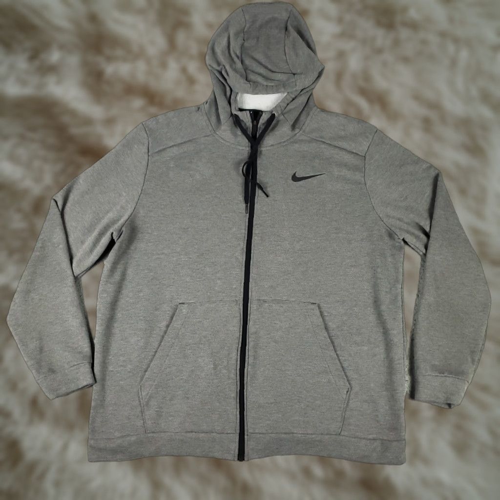 Nike VINTAGE Nike Full Zip Hoodie Men 2XL Gray Cotton Sweatshirt Sports Modern Size US XXL / EU 58 / 5 - 1 Thumbnail