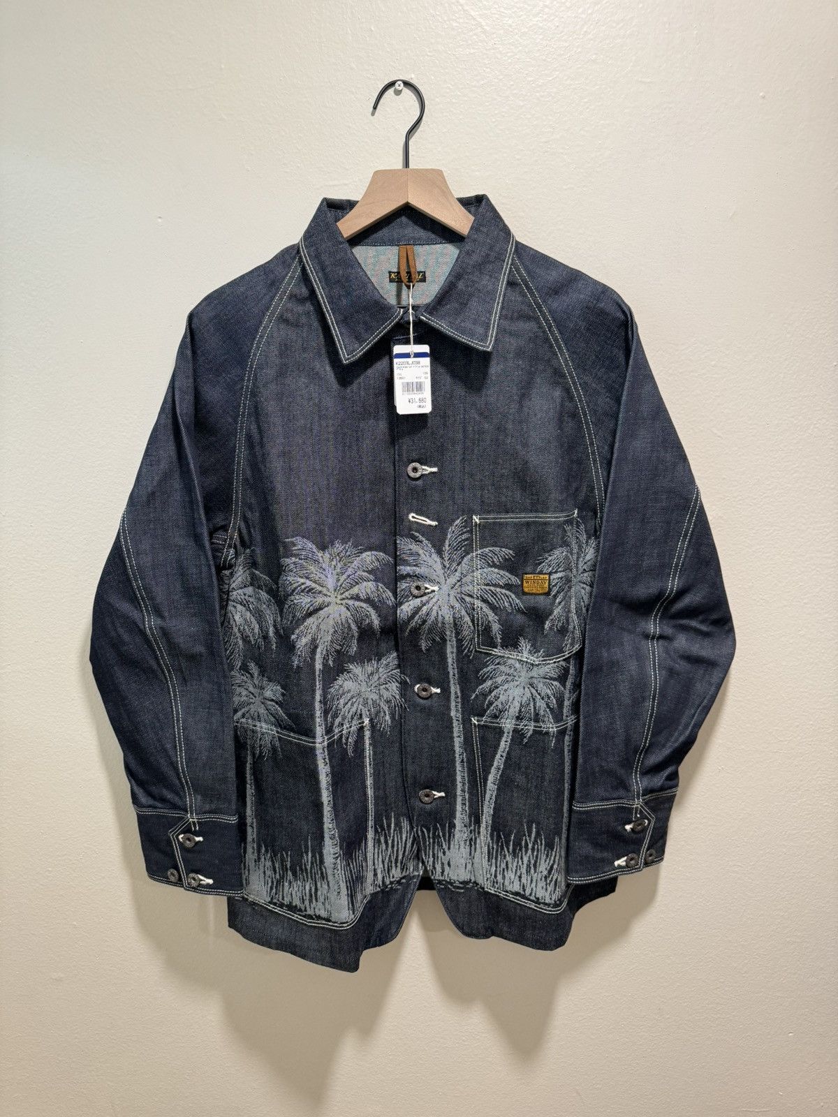 Kapital 12oz PALM TREE Jacquard Denim CACTUS Coverall Size US M / EU 48-50 / 2 - 1 Thumbnail