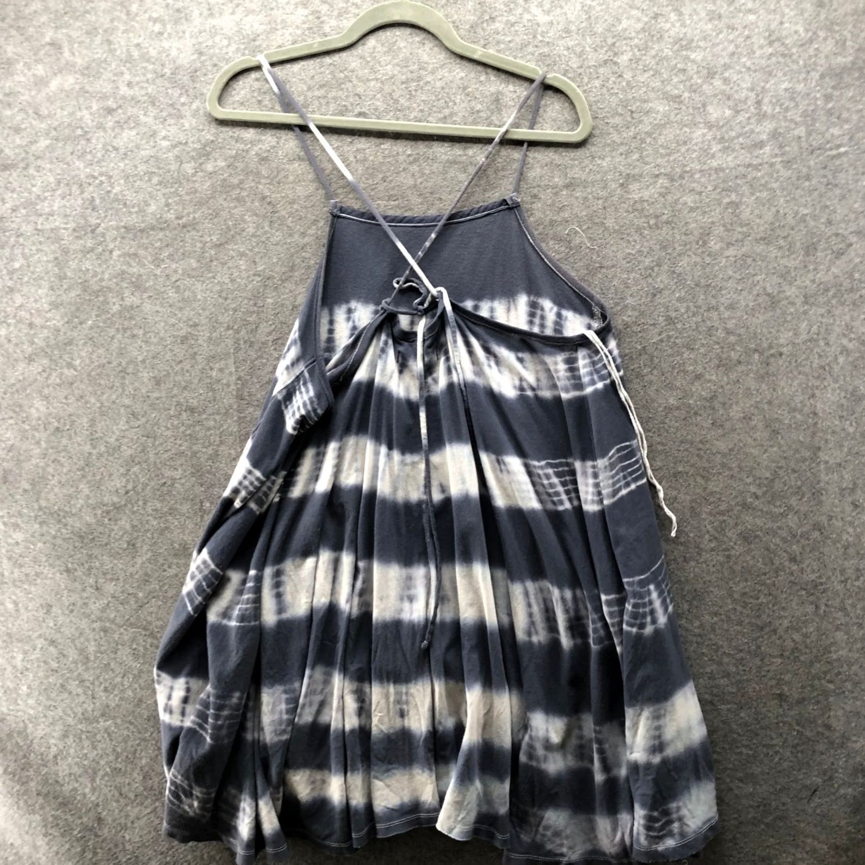 Free People Free People We The Free Dress Womens S Blue Tie Dye Seashell Cami Tunic Tie Strap Size S / US 4 / IT 40 - 2 Thumbnail