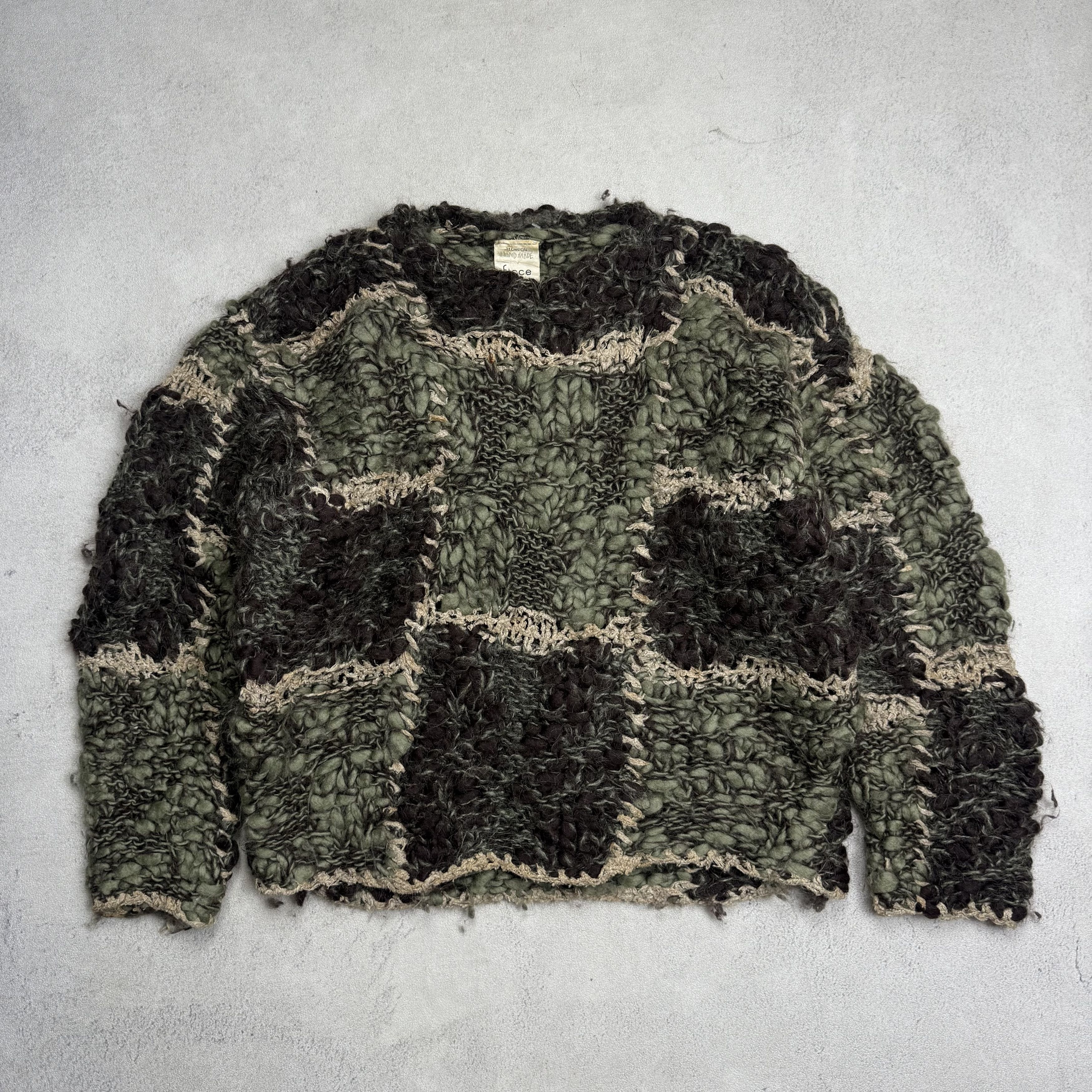 Ficce Uomo Technical Handmade Artisanal Patchwork Sweater