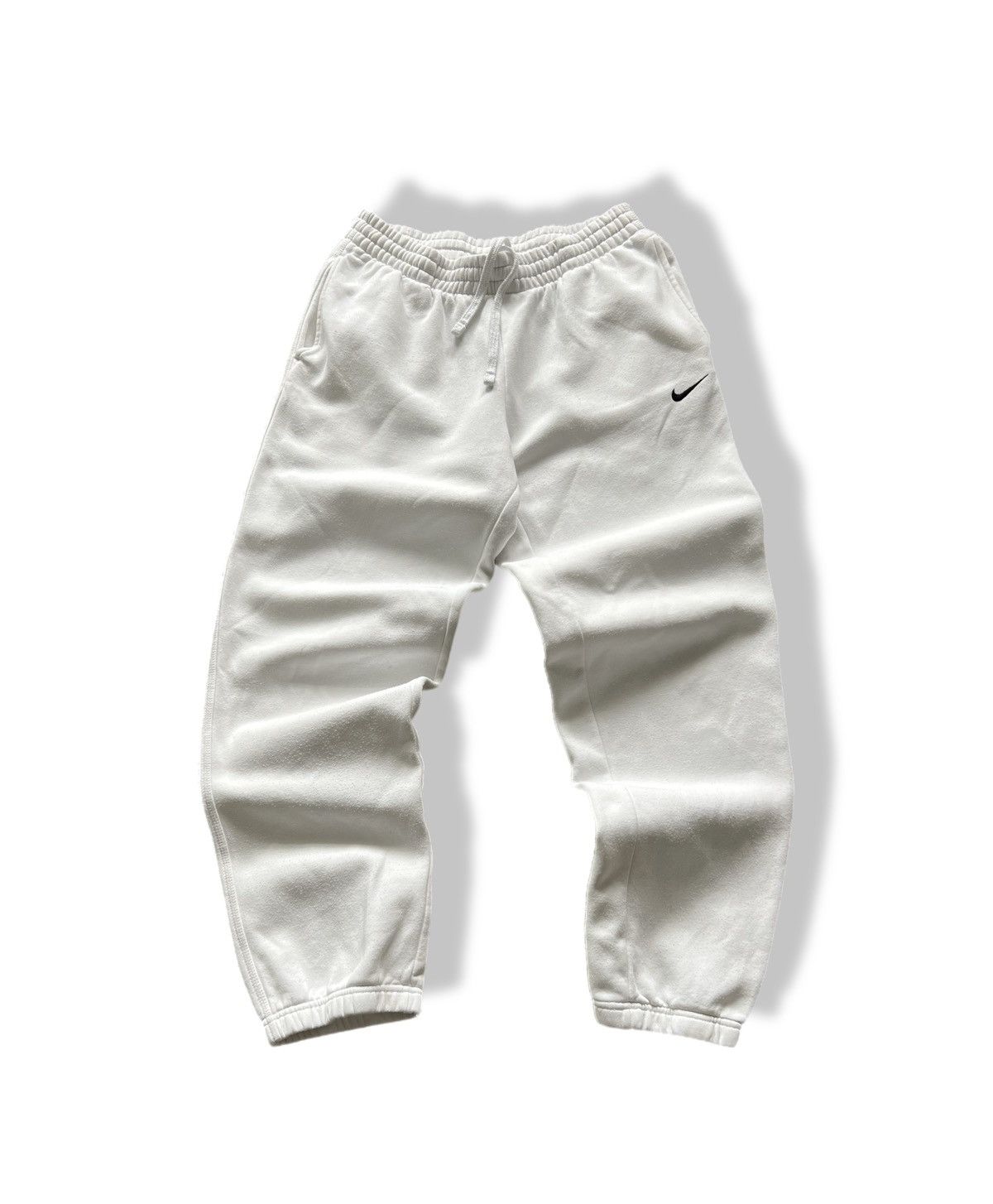 Nike Vintage Nike White Sweatpants Mens Cotton Pants Y2K Size US 34 / EU 50 - 1 Thumbnail