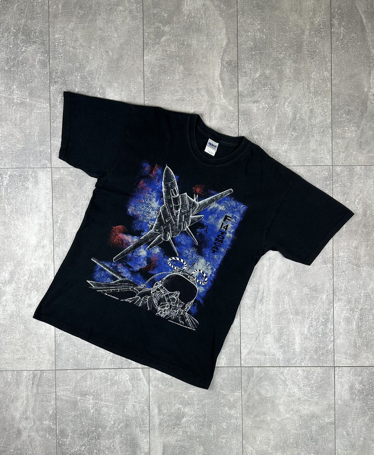 Gildan Vintage F-14 Tomcat Fighter Jet All Over Print Size US L / EU 52-54 / 3 - 1 Thumbnail
