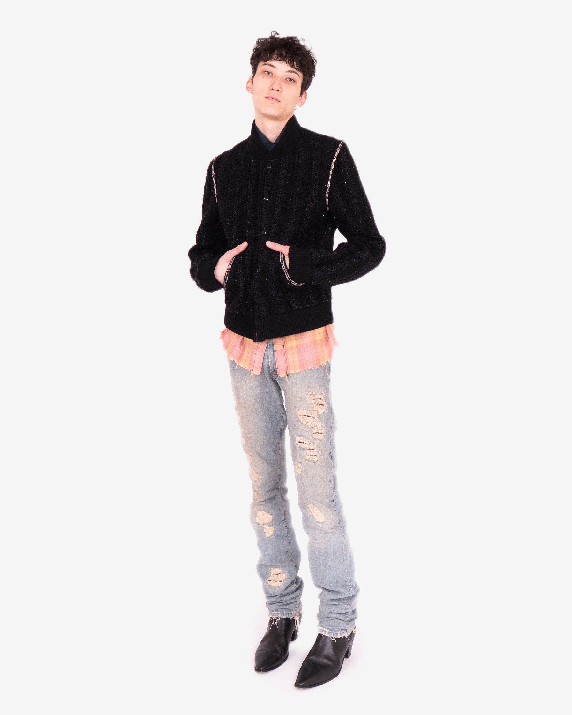 Saint Laurent Paris Tweed Teddy Jacket Size US L / EU 52-54 / 3 - 7 Thumbnail