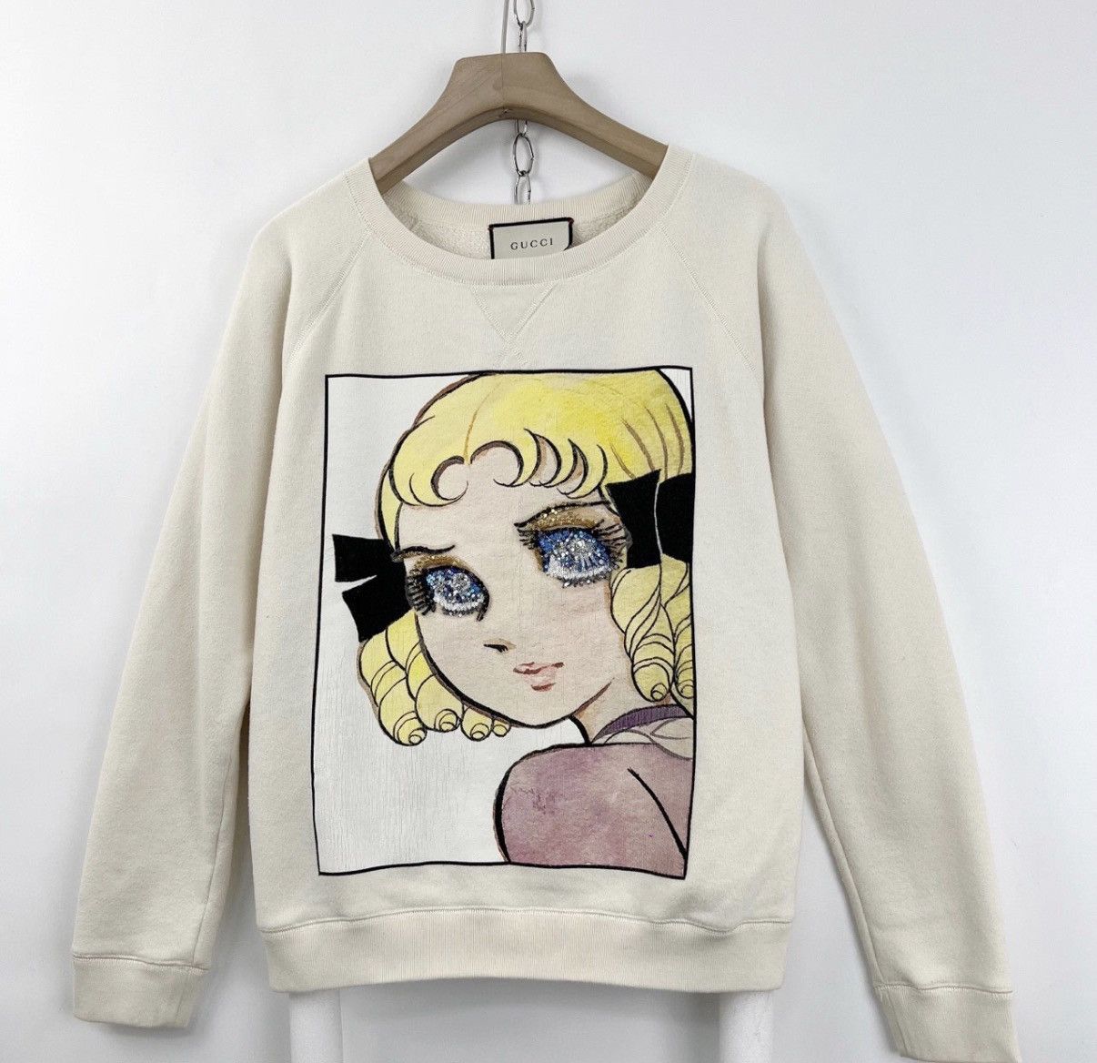 Gucci Gucci/Fairy Sequin Embroidered Sweatshirt K12 Size S / US 4 / IT 40 - 1 Thumbnail