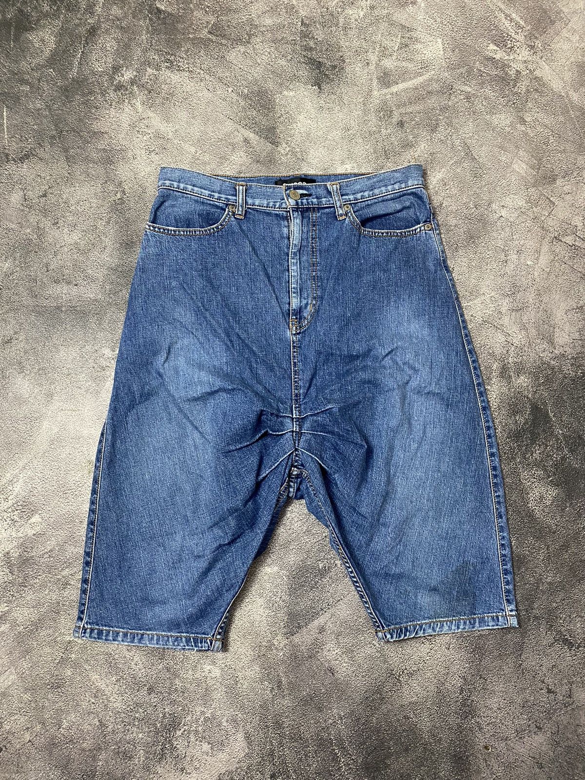 CABANE de ZUCCa × Vintage × Zucca Zucca Farmer Drop Crotch Indigo Dyed Denim Short Pants Size US 30 / EU 46 - 1 Thumbnail