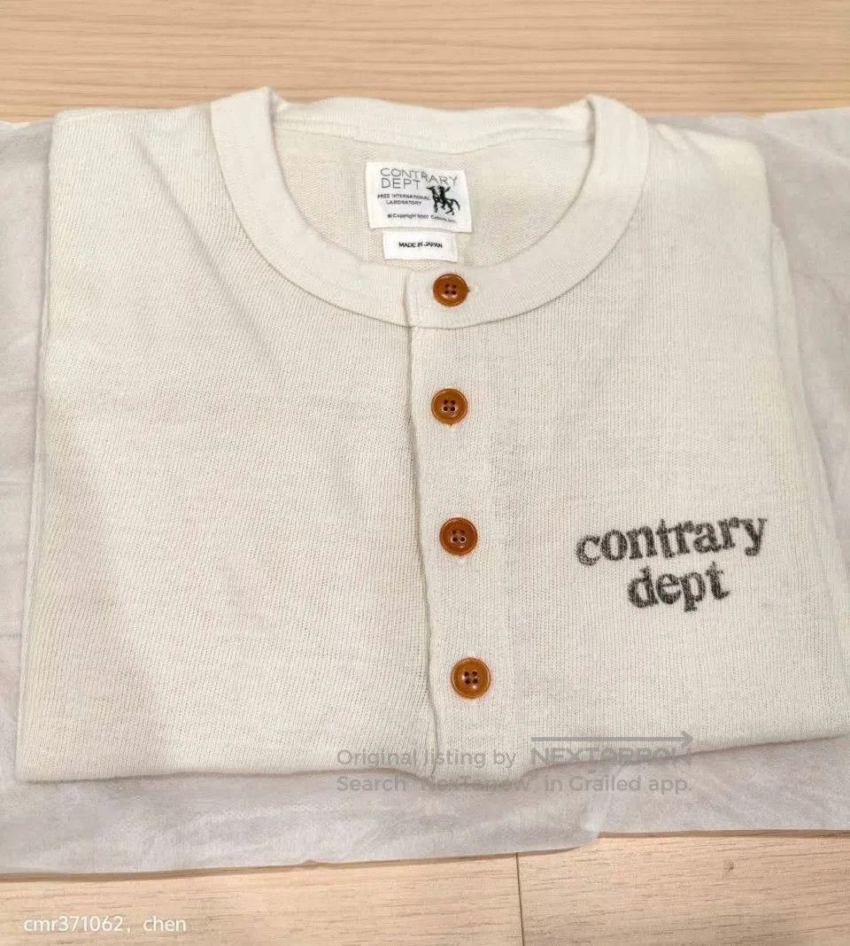 Visvim VISVIM Contrary Dept Ribs Henley. Size US M / EU 48-50 / 2 - 6 Thumbnail