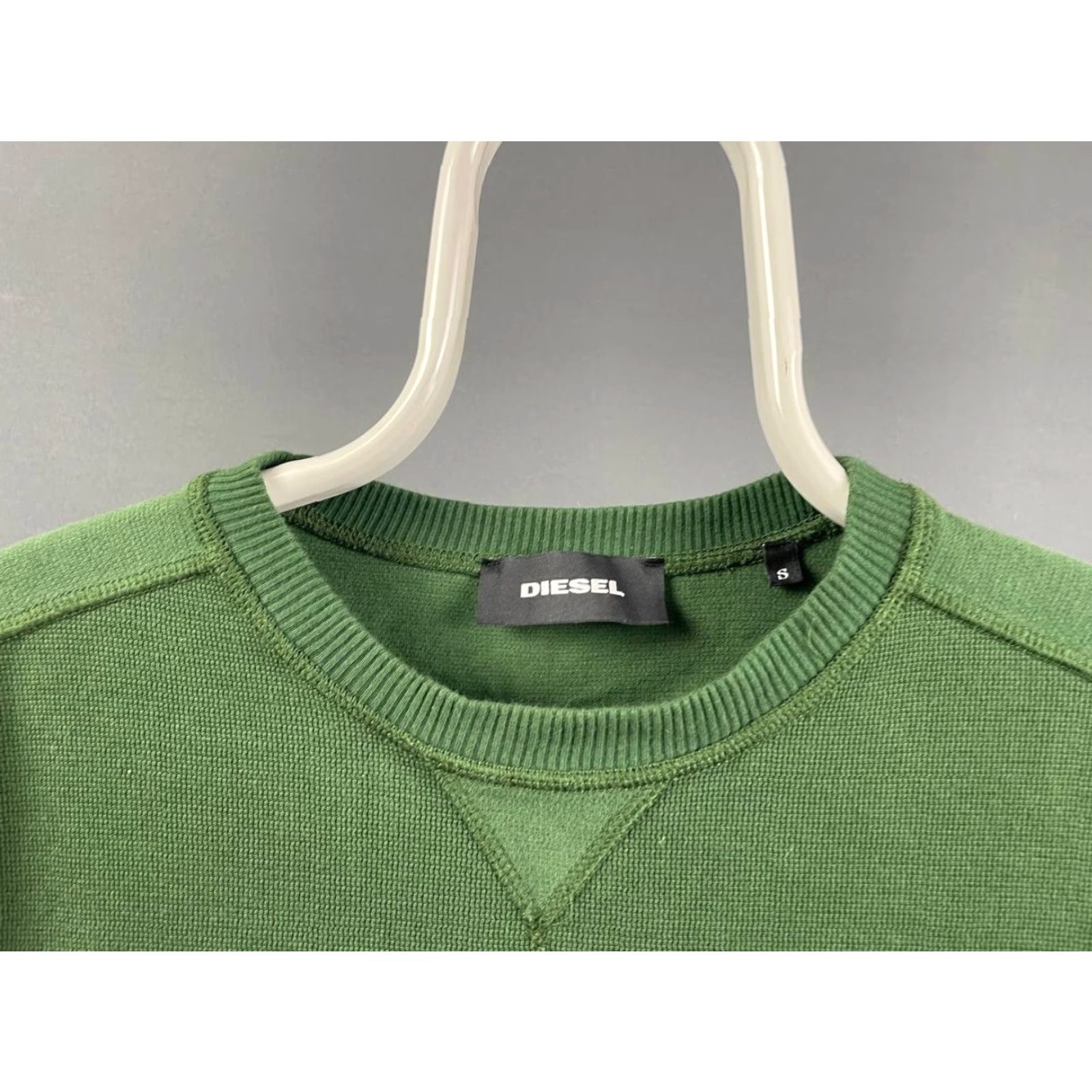 Diesel Diesel Sweater Shirt Mens S Green Cotton Crew Neck Pullover Long Sleeve Size US S / EU 44-46 / 1 - 6 Thumbnail