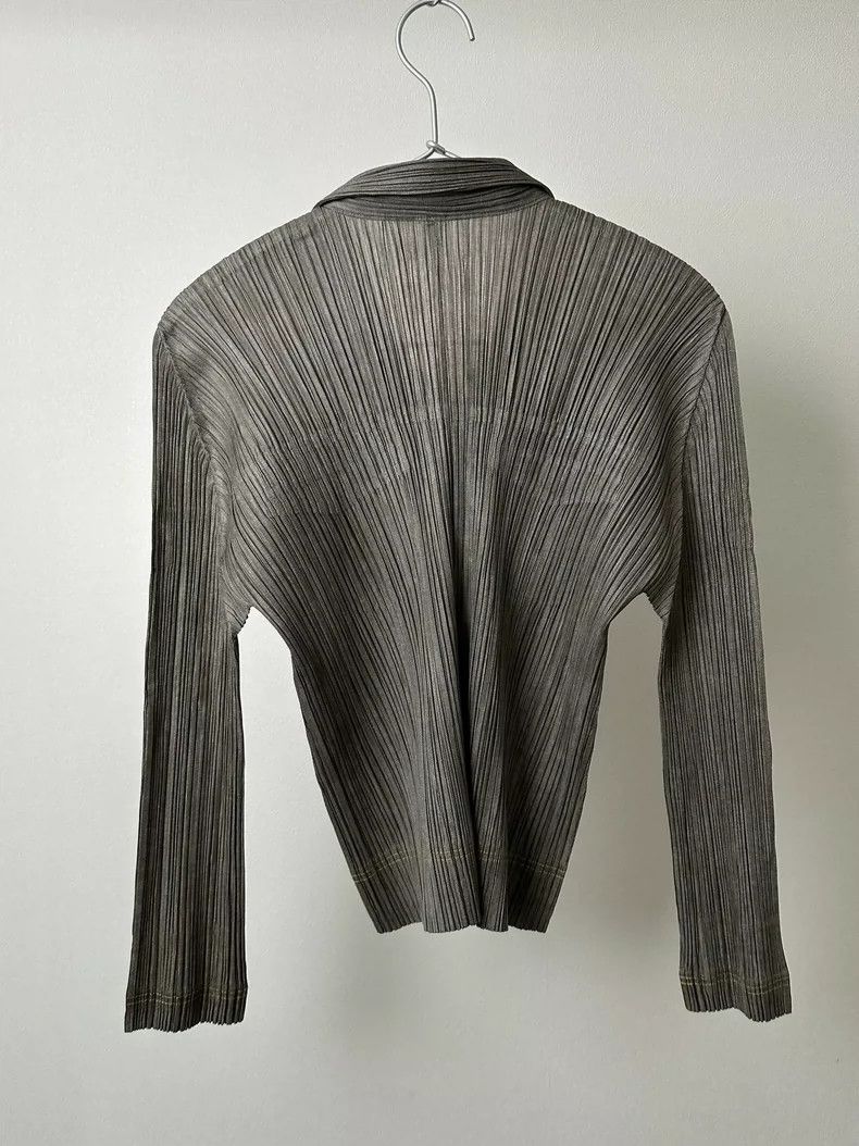 Issey Miyake Issey Miyake size:2 Grey vintage denim shirt jacket Size XS / US 0-2 / IT 36-38 - 2 Thumbnail