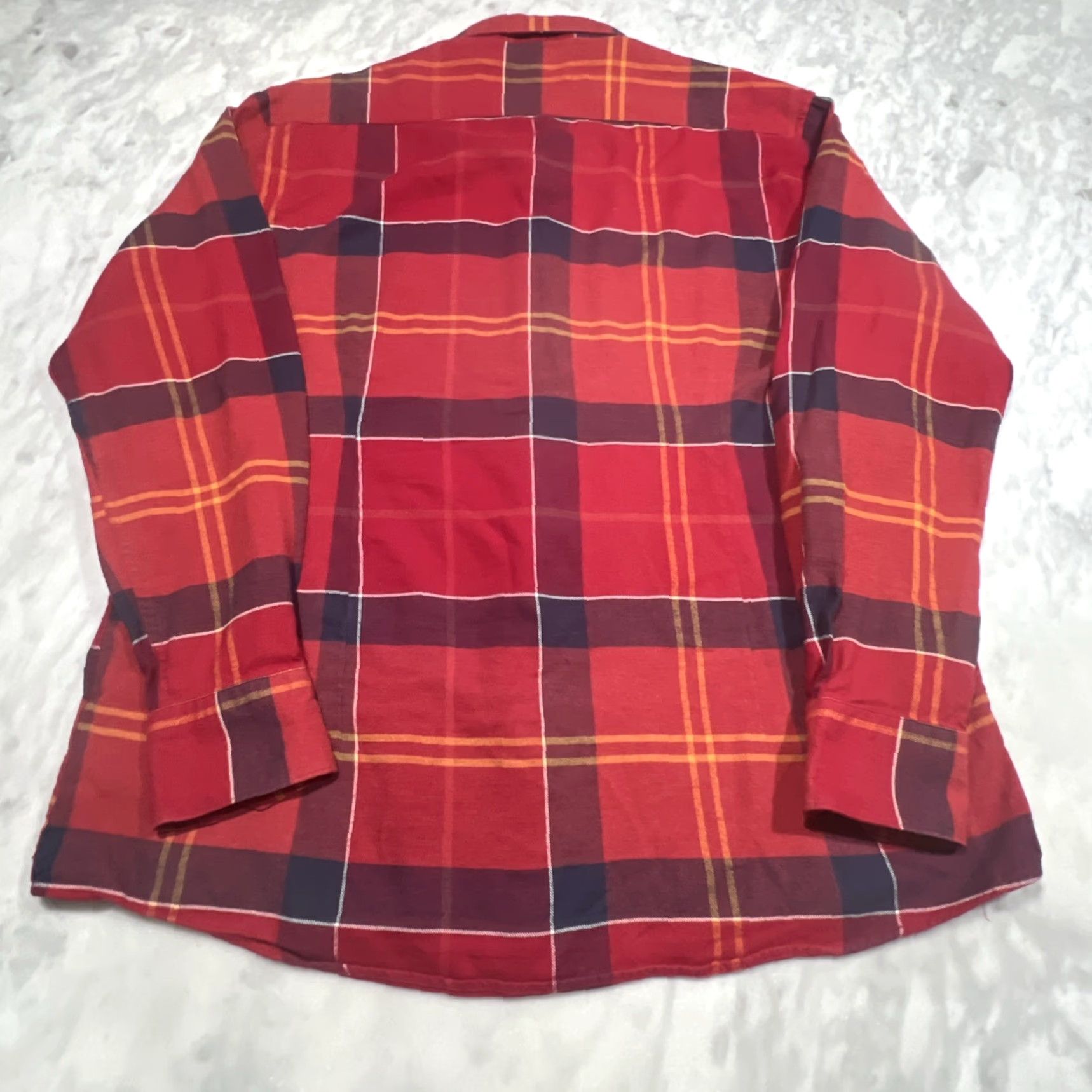 Barbour Barbour Flannel Shirt Mens XL Tailored Fit Plaid Red Tartan Long Sleeve Cotton Shirt Size US XL / EU 56 / 4 - 6 Thumbnail