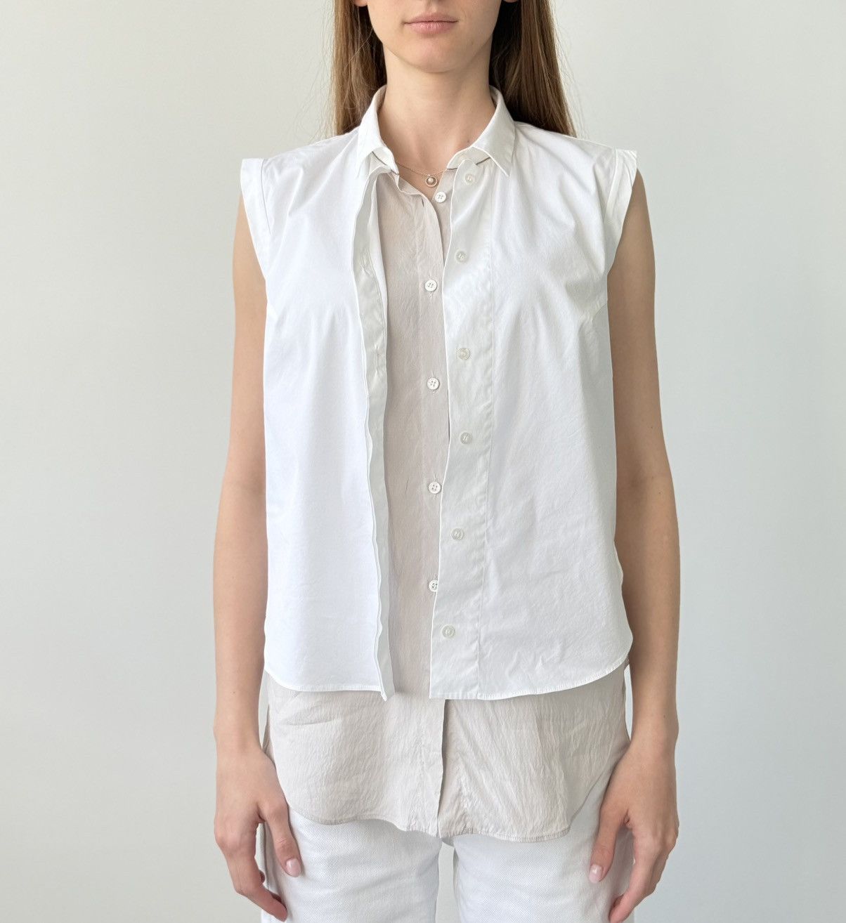 Brunello Cucinelli Brunello Cucinelli Vest Double Shirt Silk Women’s Size M / US 6-8 / IT 42-44 - 2 Thumbnail