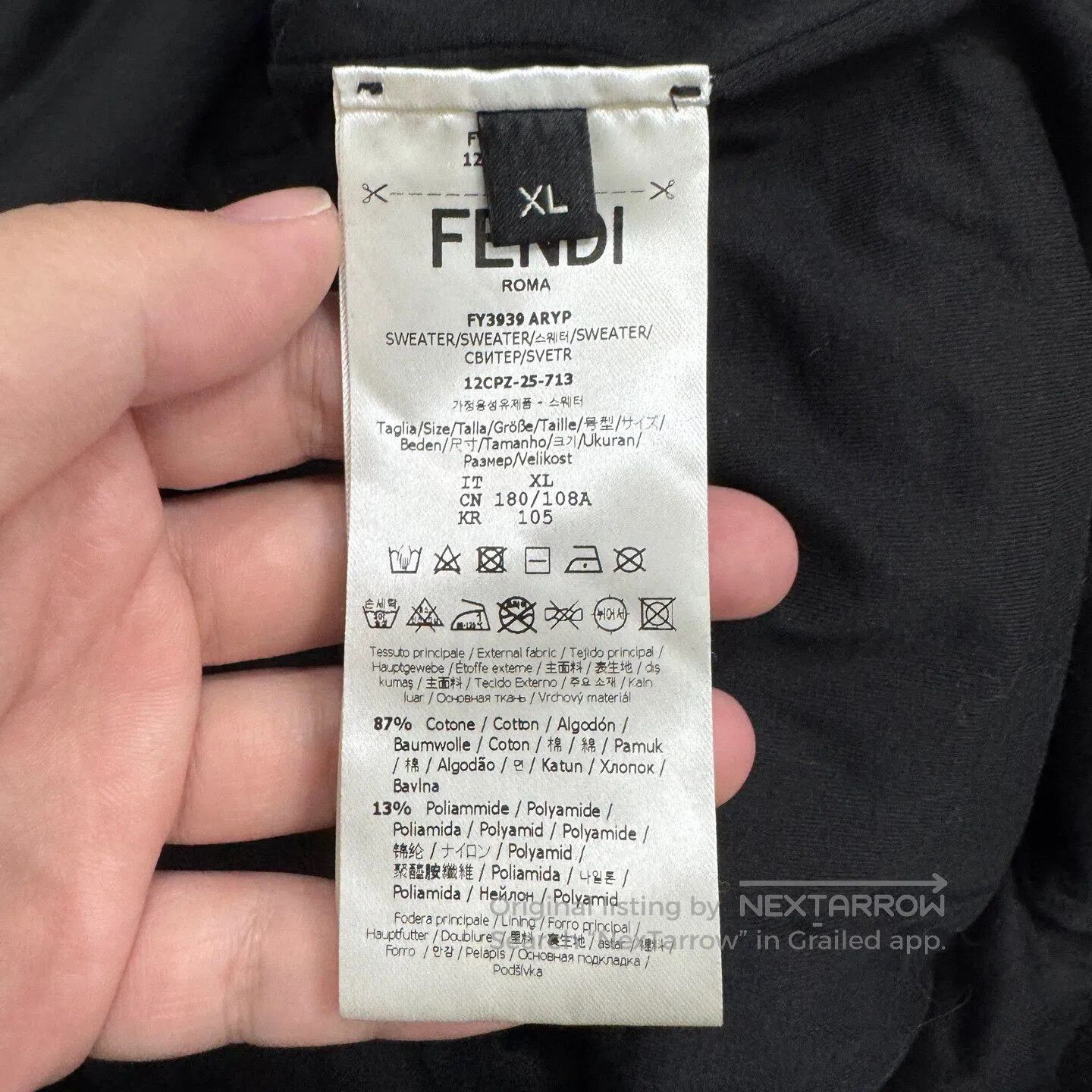 Fendi FENDI Double-F pattern printed hooded hoodie| Size US XL / EU 56 / 4 - 4 Thumbnail