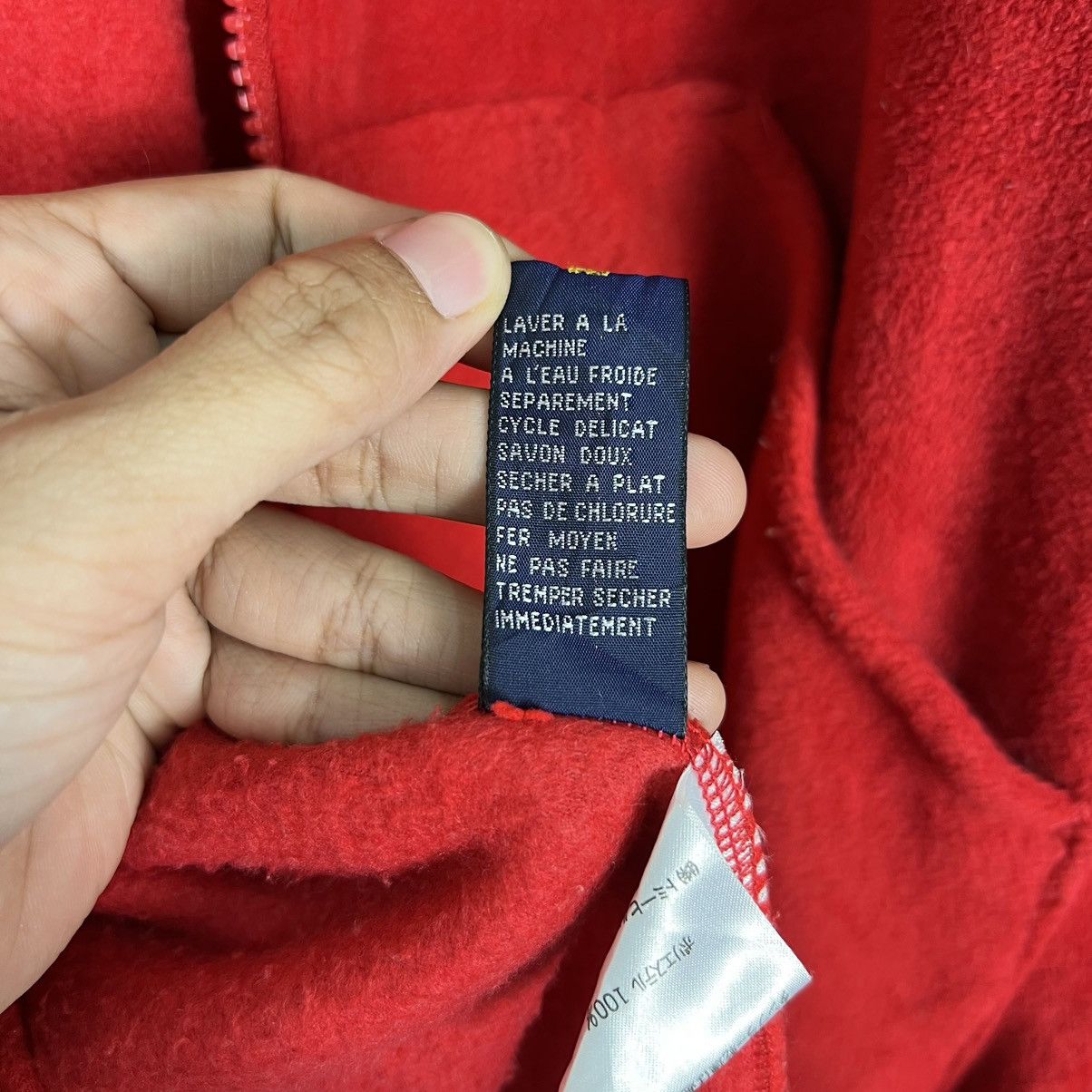 Tommy Hilfiger 🔥 VINTAGE 90s TOMMY HILFIGER ANORAK FLEECE HOODIES BOMBER Size US L / EU 52-54 / 3 - 19 Thumbnail