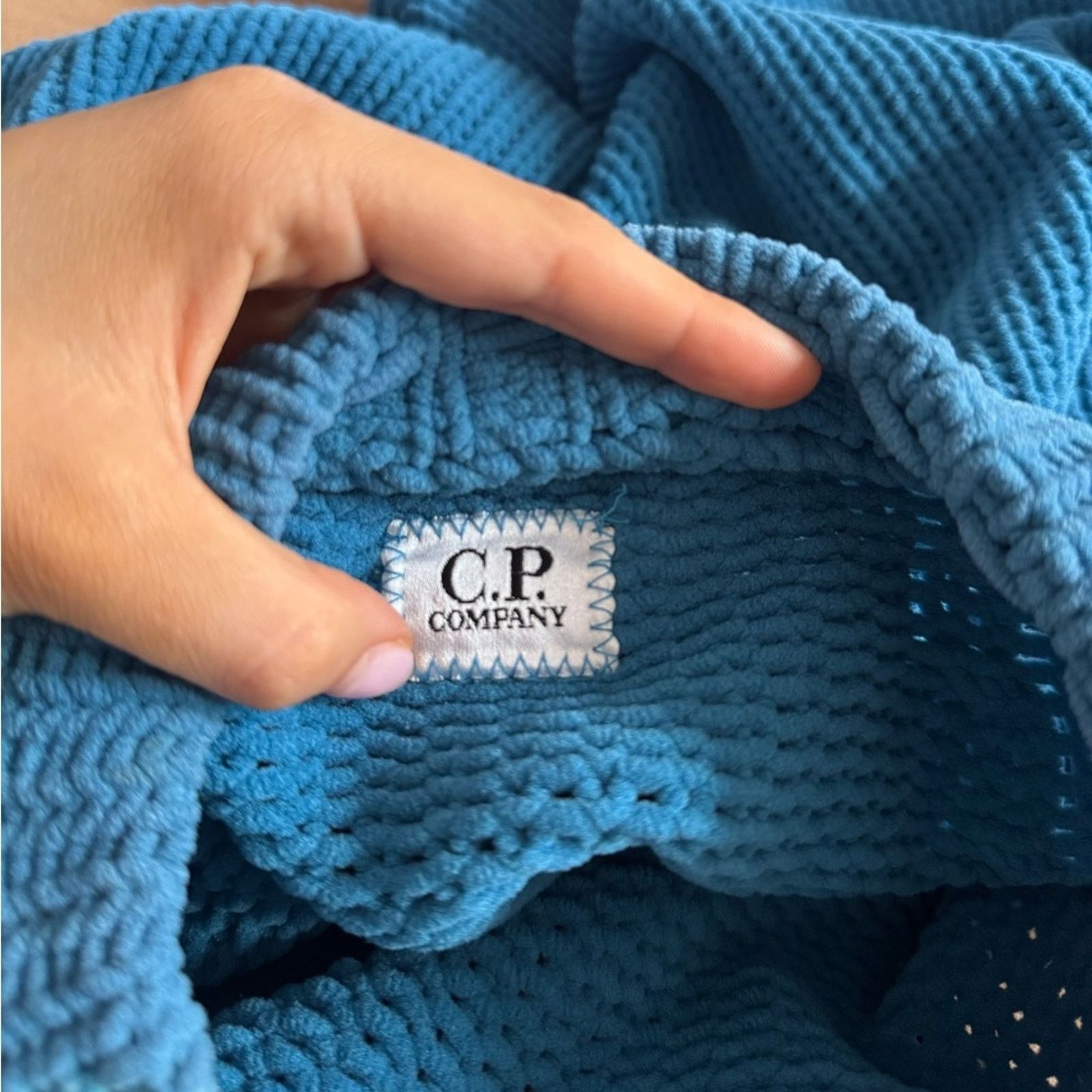 C.P. Company C.P. Company Vintage Teal Crewneck Sweater Size US L / EU 52-54 / 3 - 3 Thumbnail