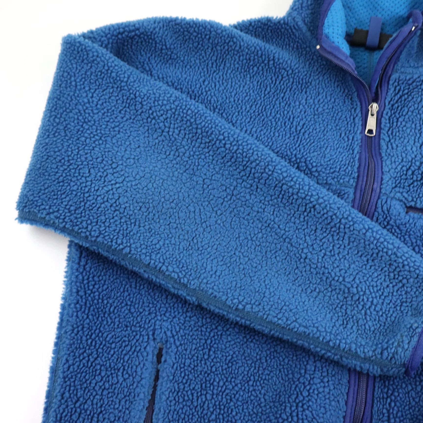 Patagonia VINTAGE Patagonia Retro-X Deep Pile Fleece Jacket Mens L Blue 90s Coat Size US L / EU 52-54 / 3 - 6 Thumbnail