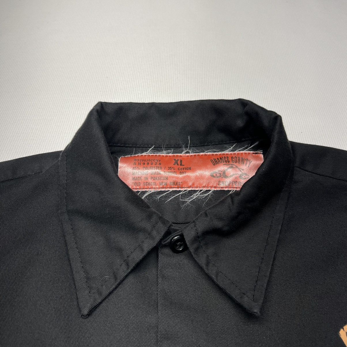 Vintage VTG Orange County Choppers Button Shirt Black Mechanic Work Size US XL / EU 56 / 4 - 5 Thumbnail