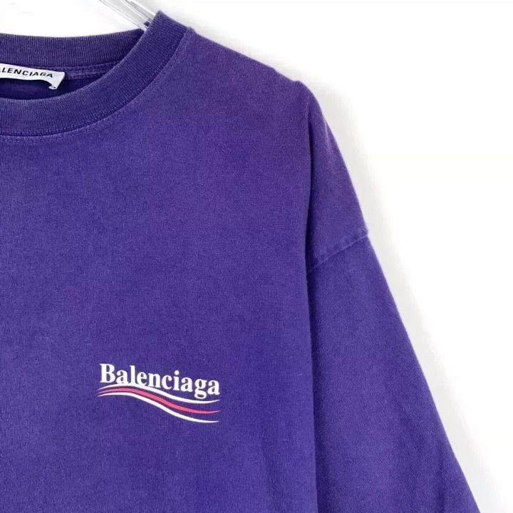 Balenciaga Balenciaga The logo letters may Le Print Purple Crew Neck C Size US S / EU 44-46 / 1 - 3 Thumbnail
