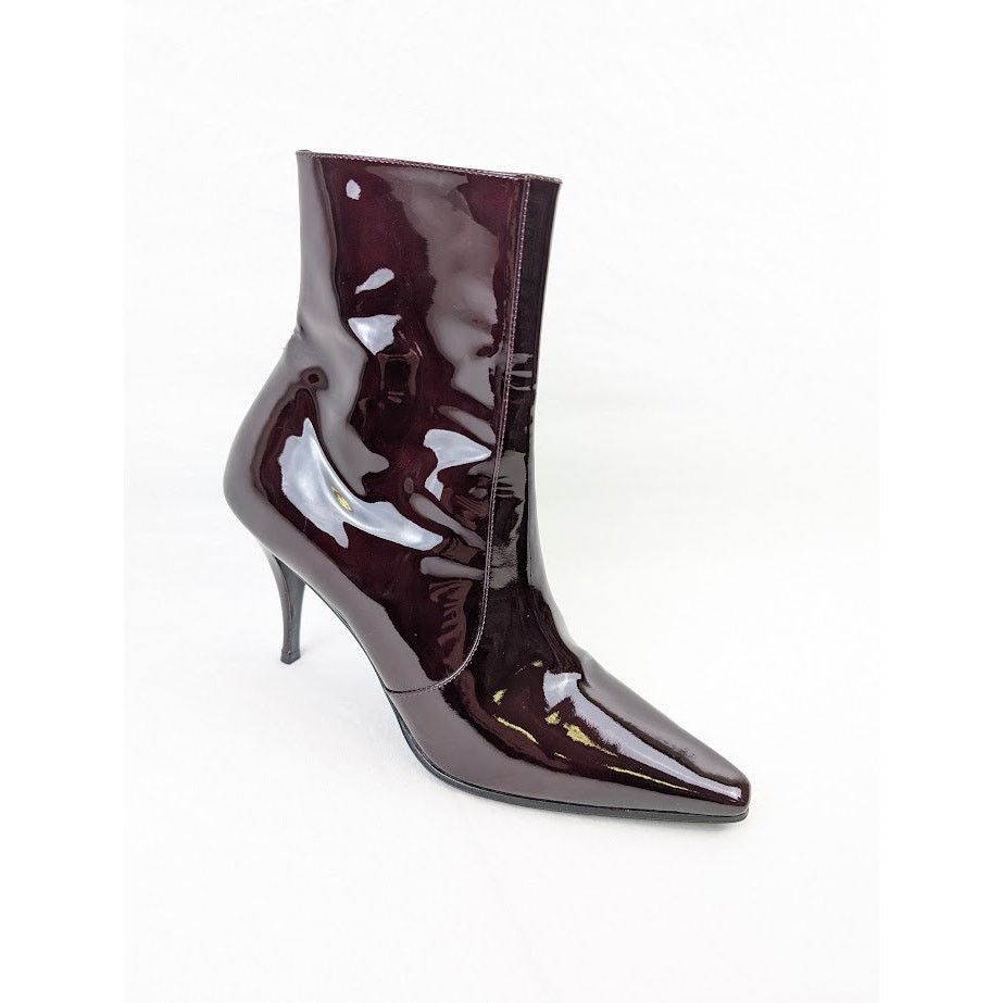 Saint Laurent Paris o1rshd1 Ziggy 90 Zipped Boots in Deep Bordeaux Size US 8 / EU 41 - 1 Thumbnail