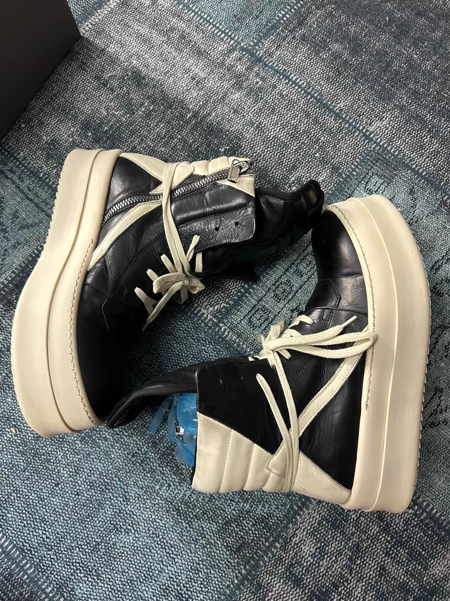 Rick Owens Rick Owens Mainline Thick Sole Reverse Triangle Sneakers Size US 10 / EU 43 - 2 Thumbnail