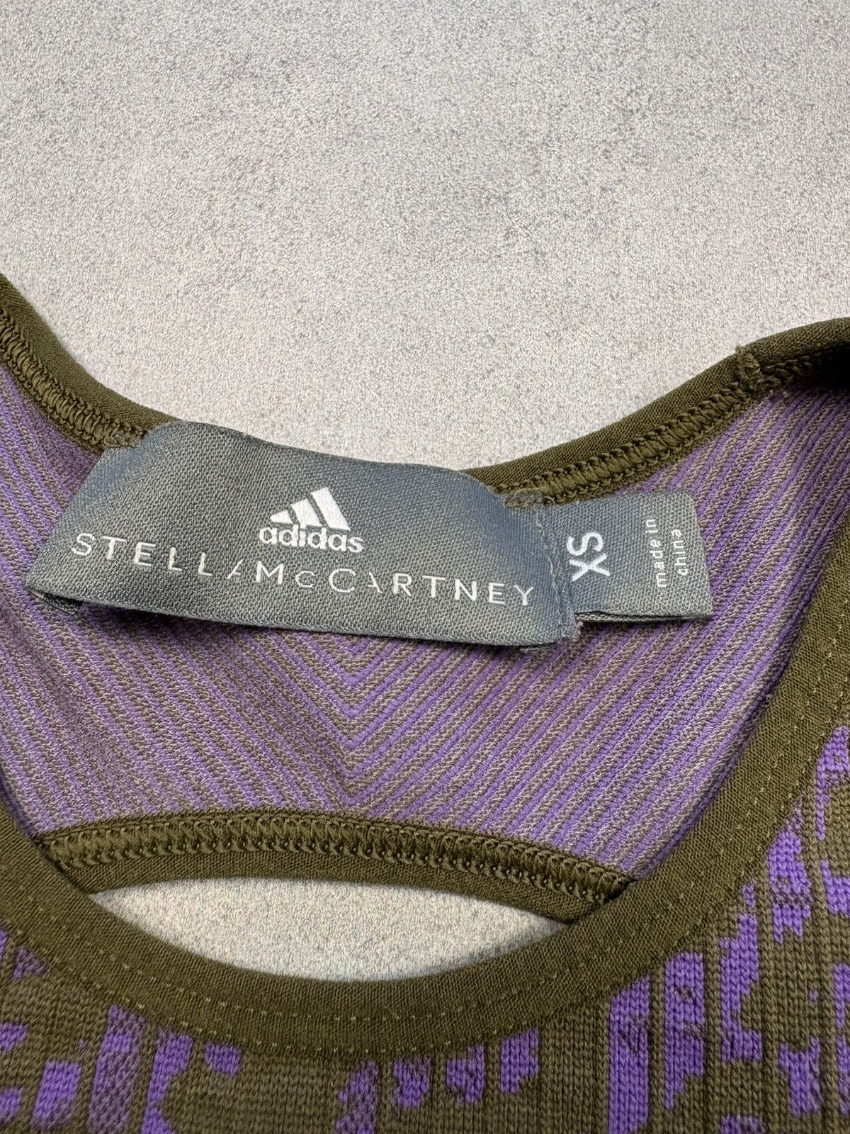 Adidas × Stella McCartney Adidas by Stella McCartney Purple Cheetah Seamless Crop Top Size XS / US 0-2 / IT 36-38 - 6 Thumbnail