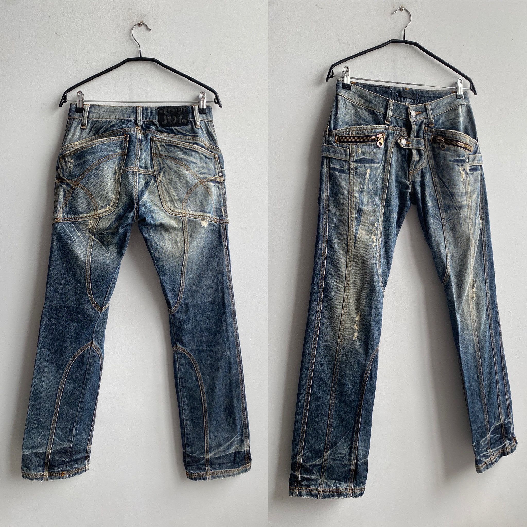 Absolut Joy Vintage Y2K Absolut JOY Damage Jeans Size US 29 - 1 Thumbnail