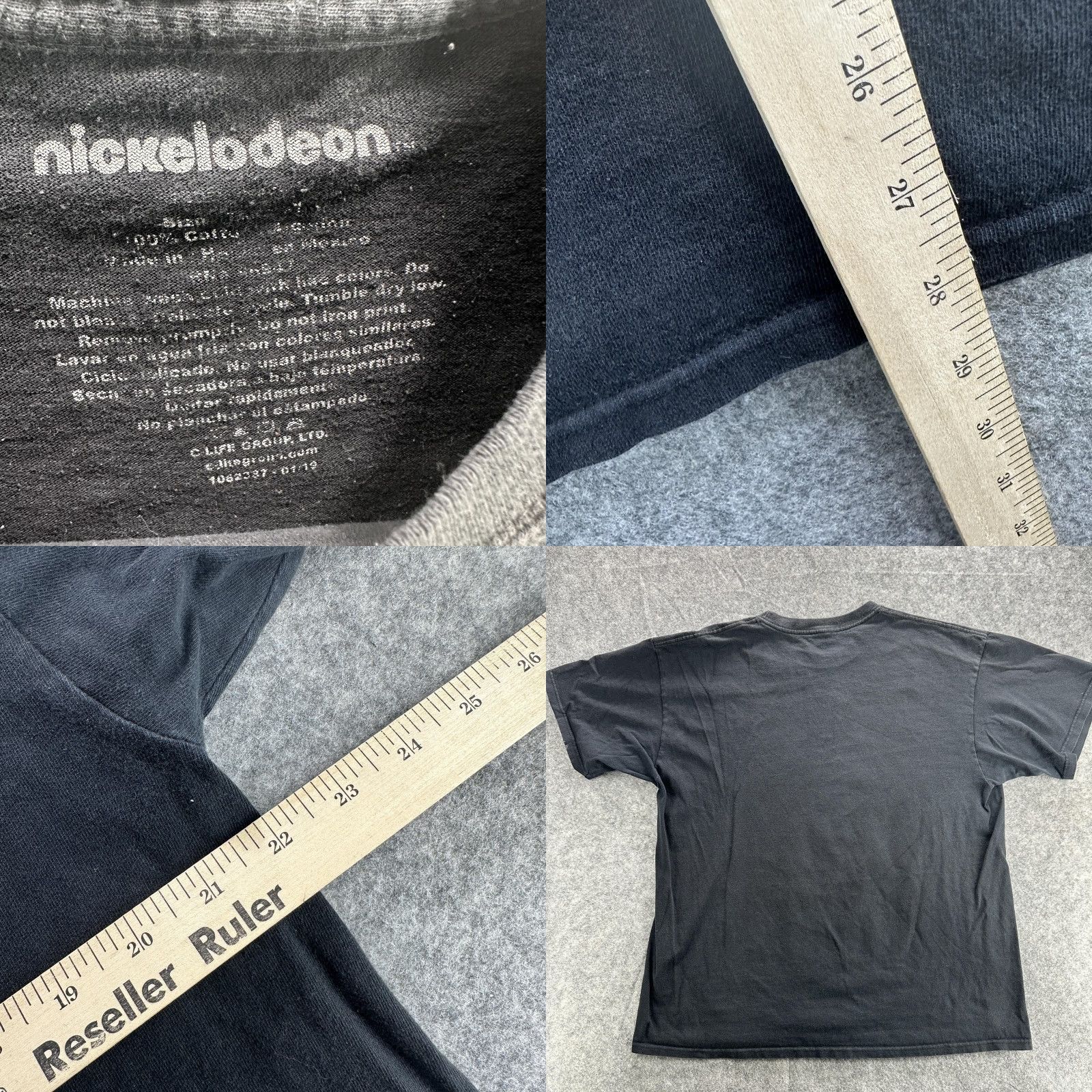 Nickelodeon VINTAGE Nickelodeon Men's T-Shirt Large Cartoon 90s Retro Rugrats Hey Arnold Rocko Graphic Tee Size US L / EU 52-54 / 3 - 8 Thumbnail