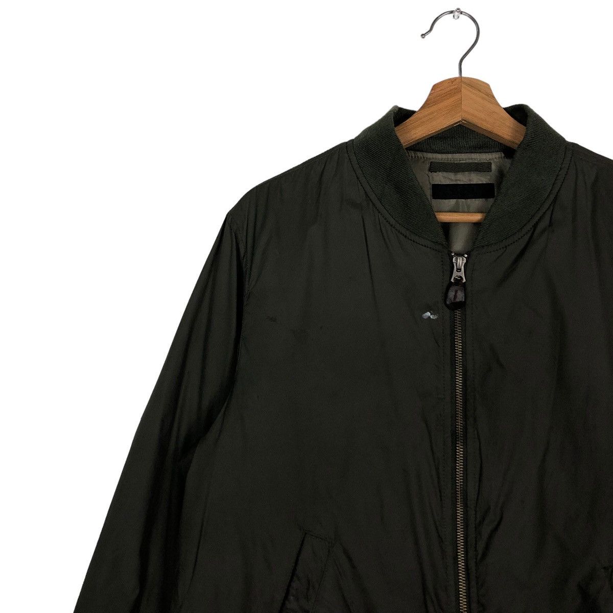 Japanese Brand Vintage Bomber Jacket Fly Military Uniqlo Japan IsseyMiyake Size US L / EU 52-54 / 3 - 7 Thumbnail