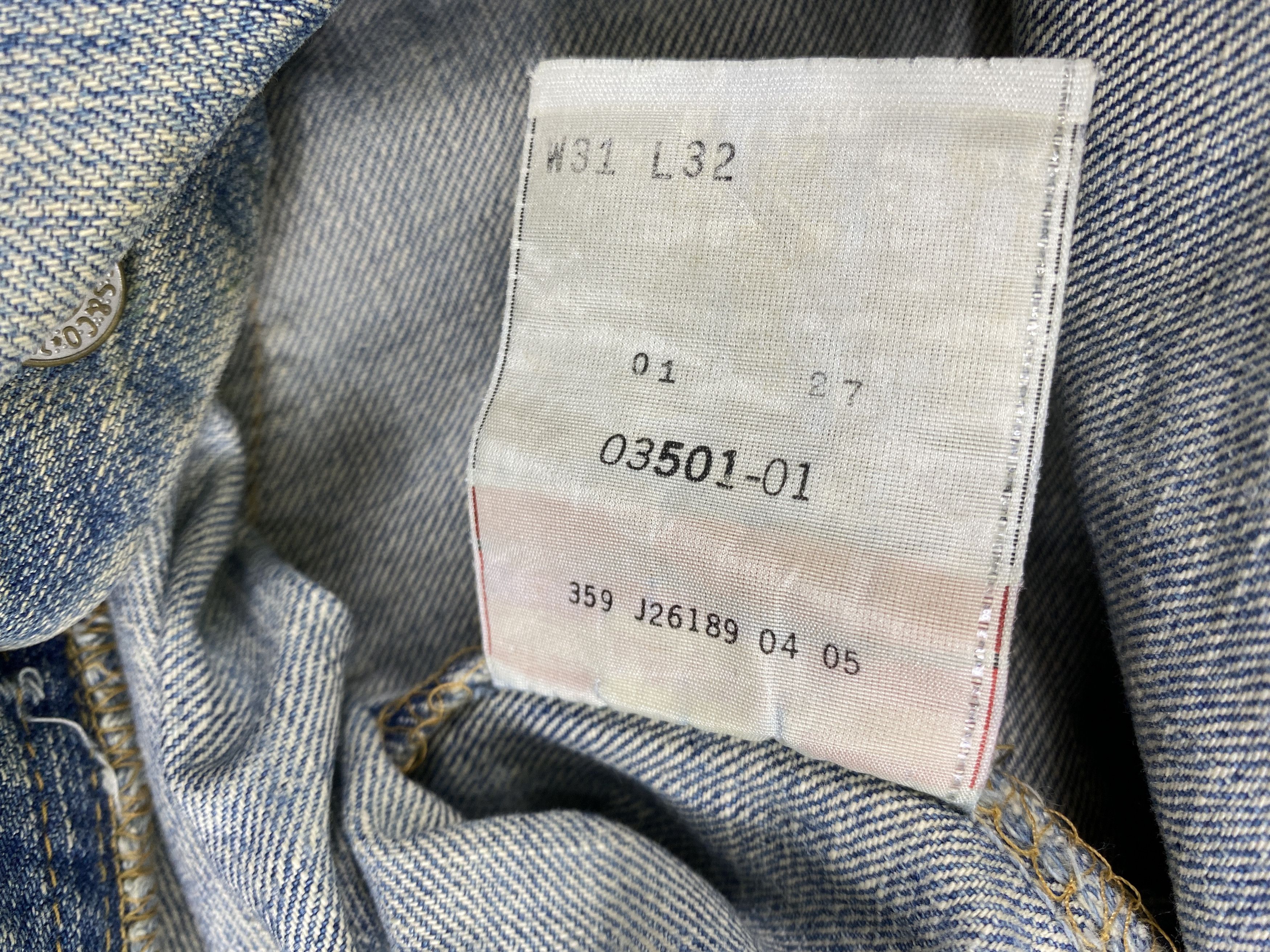 Levi's Distressed Blue Vintage Levi's 501 Jeans 32x31 Denim JN3482 Size US 32 / EU 48 - 10 Thumbnail