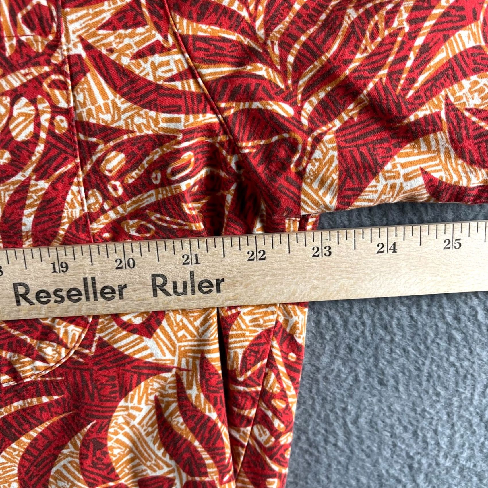 Vintage Columbia Button Up Shirt S/S Mens Hawaiian Orange Palms Casual Summer Fashion Size US L / EU 52-54 / 3 - 4 Thumbnail