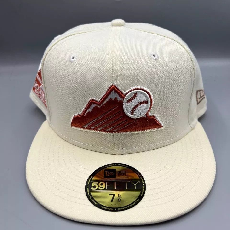 New Era Colorado Rockies Hat Men 7 5/8 59Fifty New Era Fitted Cap Size ONE SIZE - 2 Thumbnail