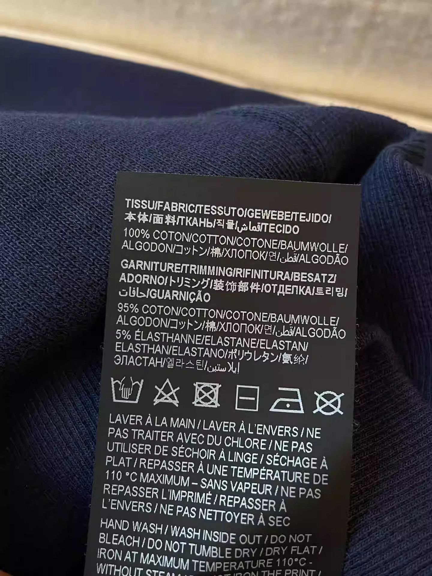 Saint Laurent Paris Saint Laurent Navy Fleece Sweatshirt-2505 Size US S / EU 44-46 / 1 - 6 Thumbnail